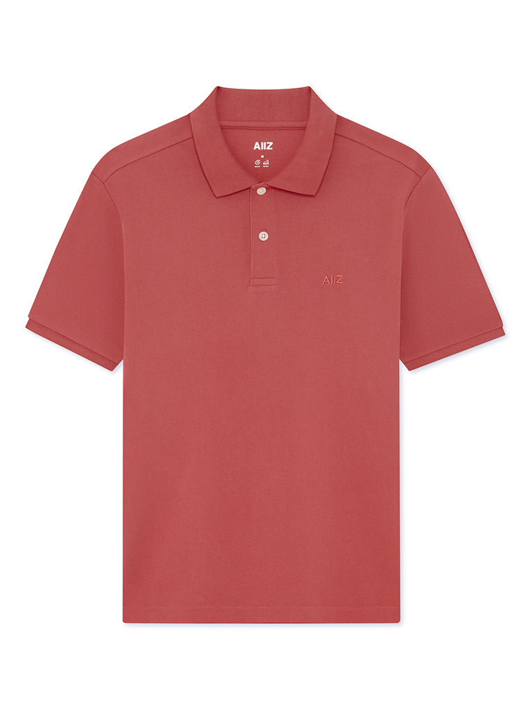 Men’s Cotton Polyester AIIZ Logo Polo Shirt