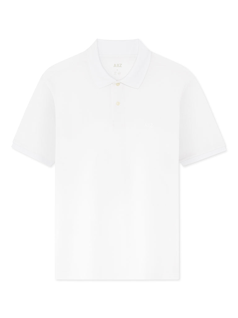 Men’s Cotton Polyester AIIZ Logo Polo Shirt