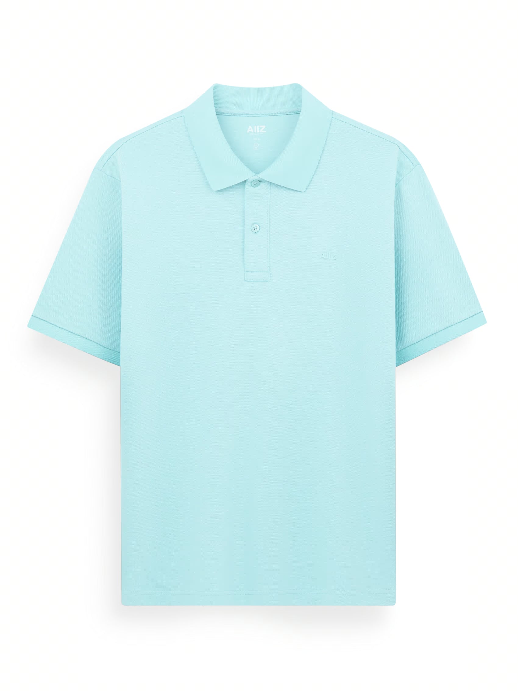 AIIZ Men’s AIIZ Logo Polo Shirt (Light Blue / S)