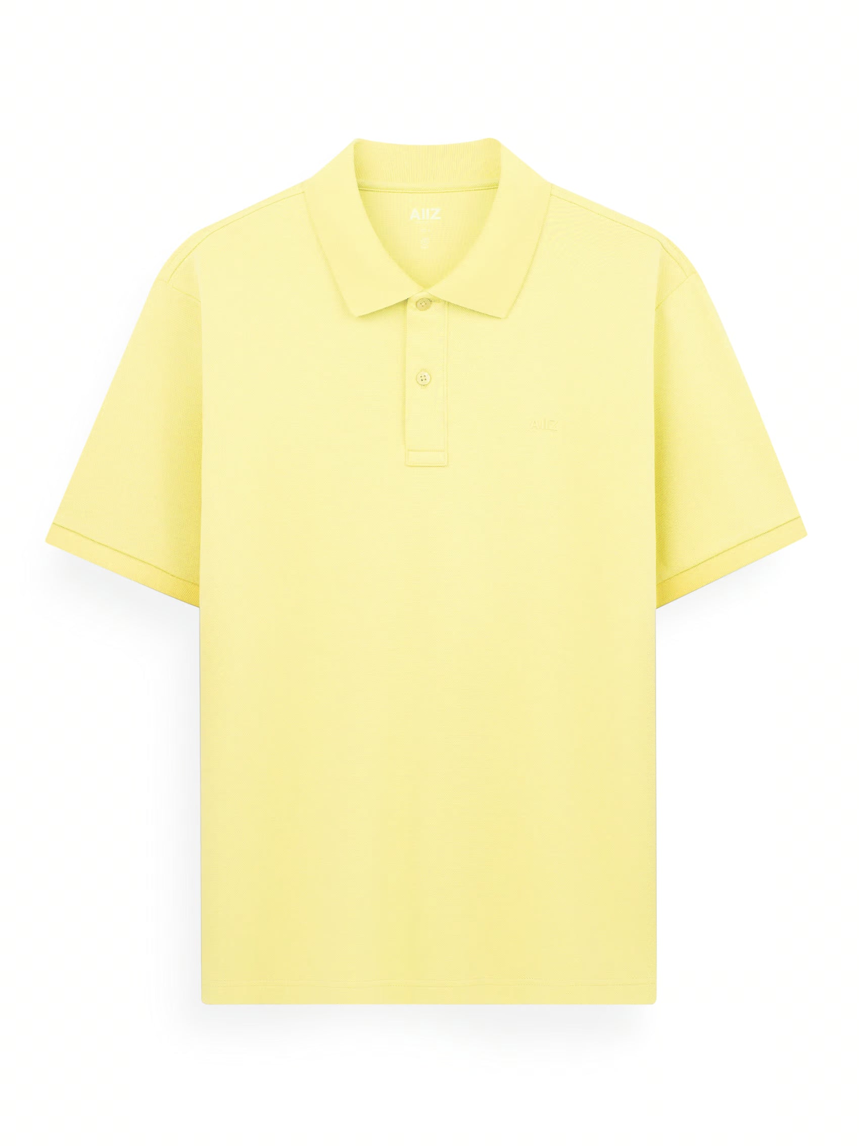 AIIZ Men’s AIIZ Logo Polo Shirt (Light Yellow / S)