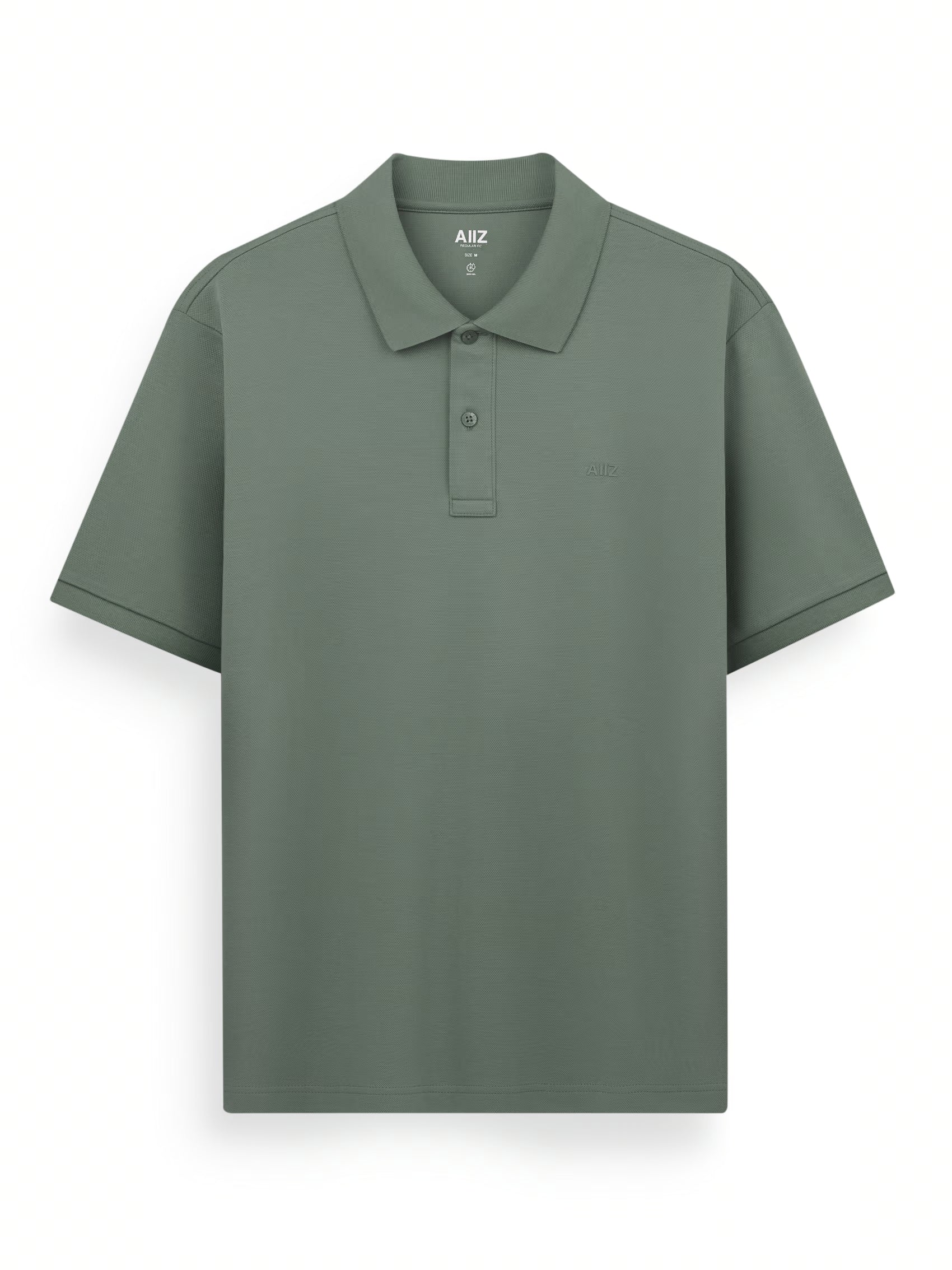 AIIZ Men’s AIIZ Logo Polo Shirt (Olive / S)