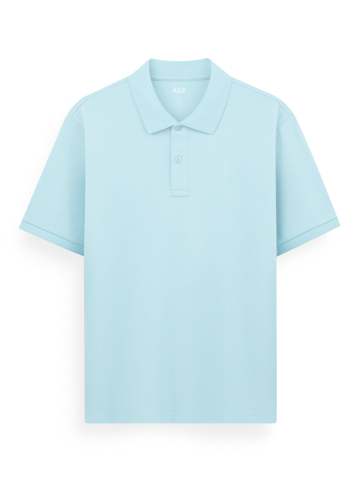 AIIZ Men’s AIIZ Logo Polo Shirt (Light Blue / S)