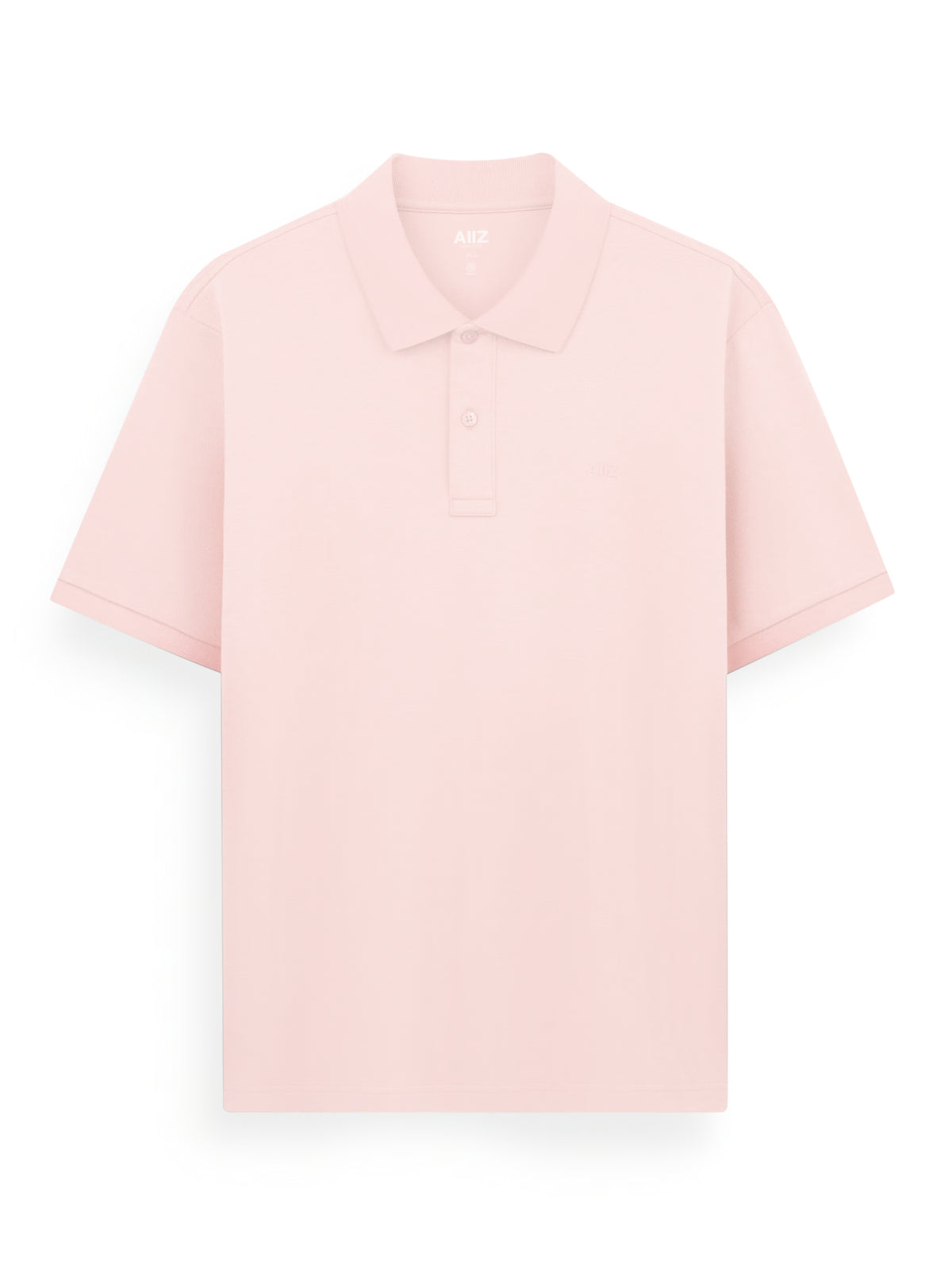 AIIZ Men’s AIIZ Logo Polo Shirt (Light Pink / S)