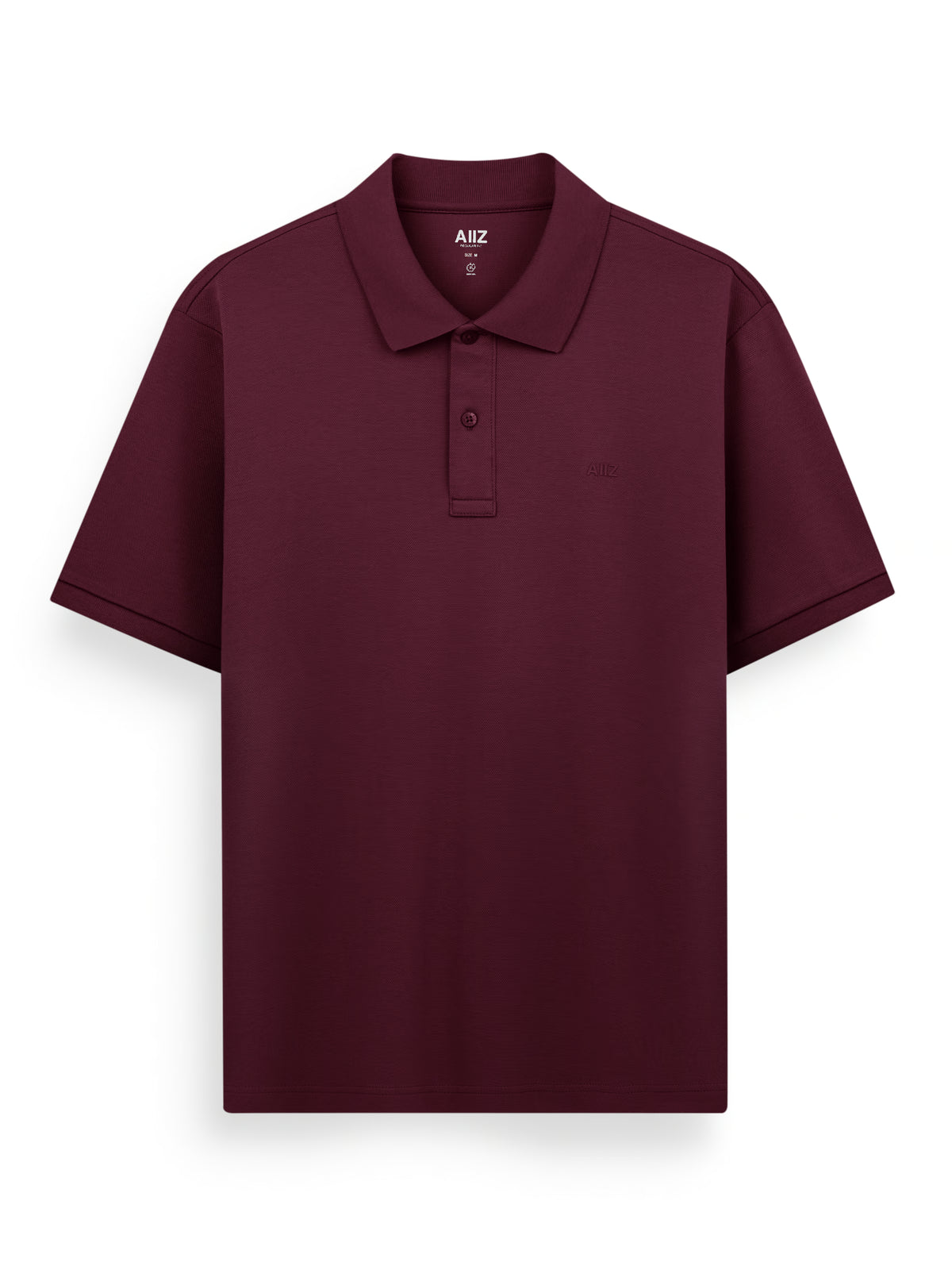 AIIZ Men’s AIIZ Logo Polo Shirt (Maroon / S)