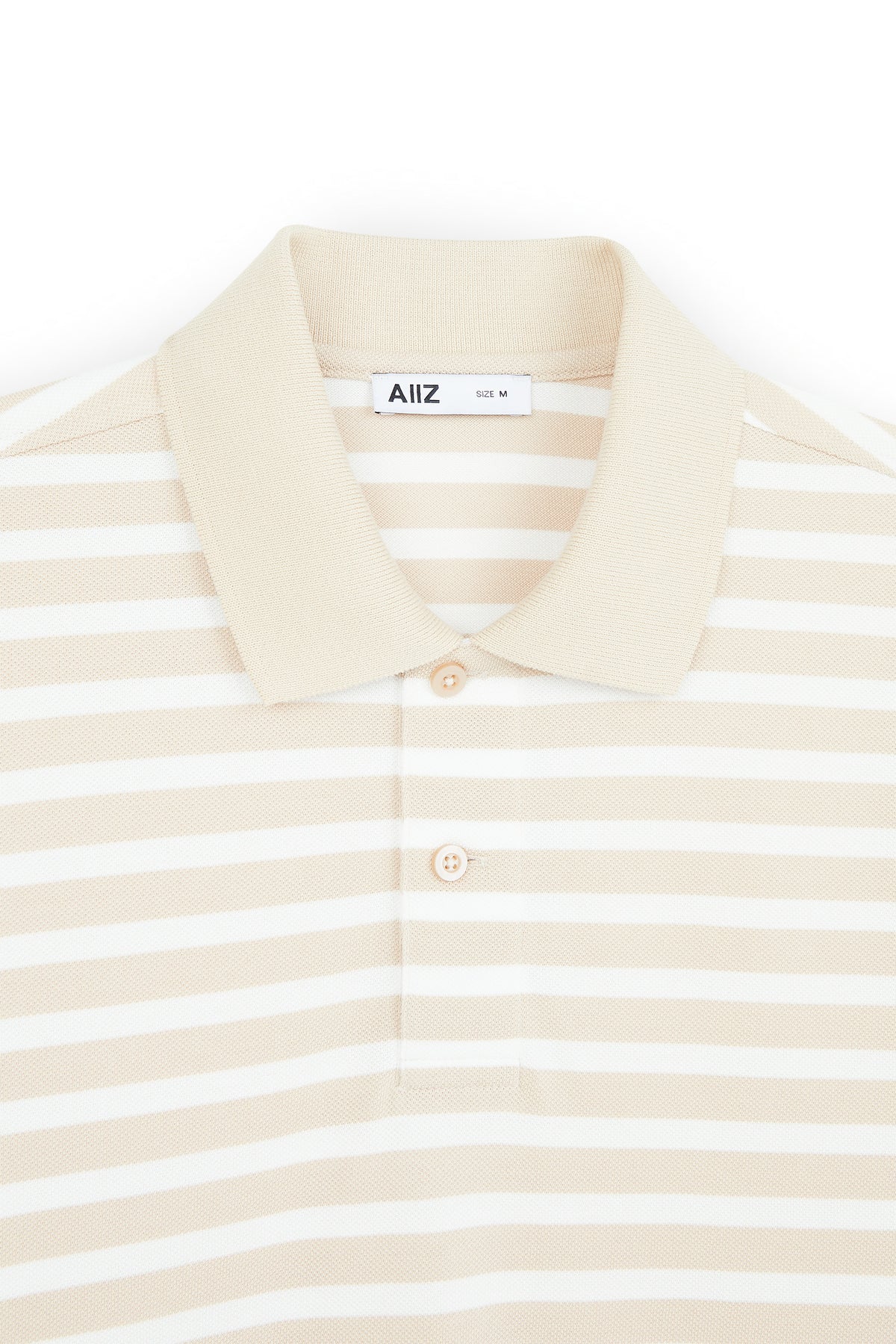 AIIZ Men's Striped Polo Shirt