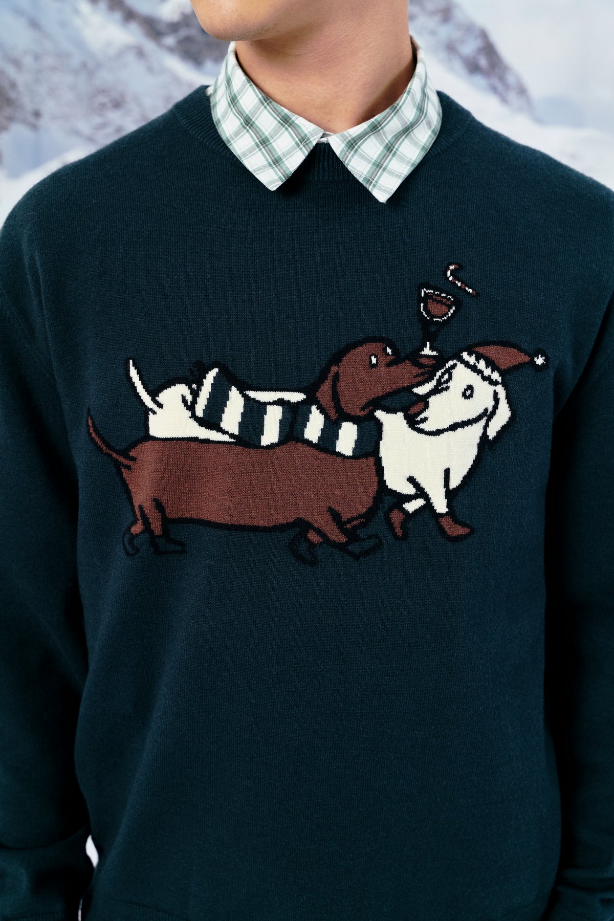 AIIZ Men's Tis’ Jolly Season Sweater