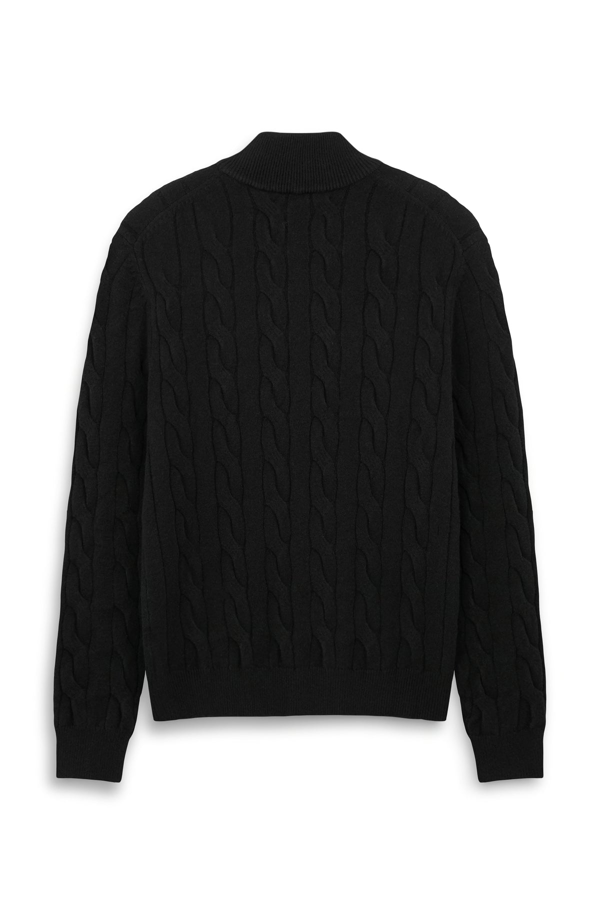 Urban Weaver Cable Knit Half-Zip Sweater