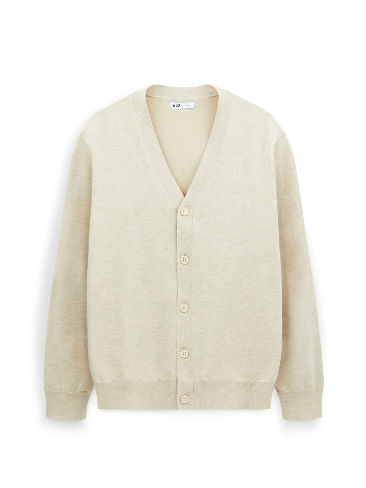 AIIZ Men's Flat Knit Cardigan