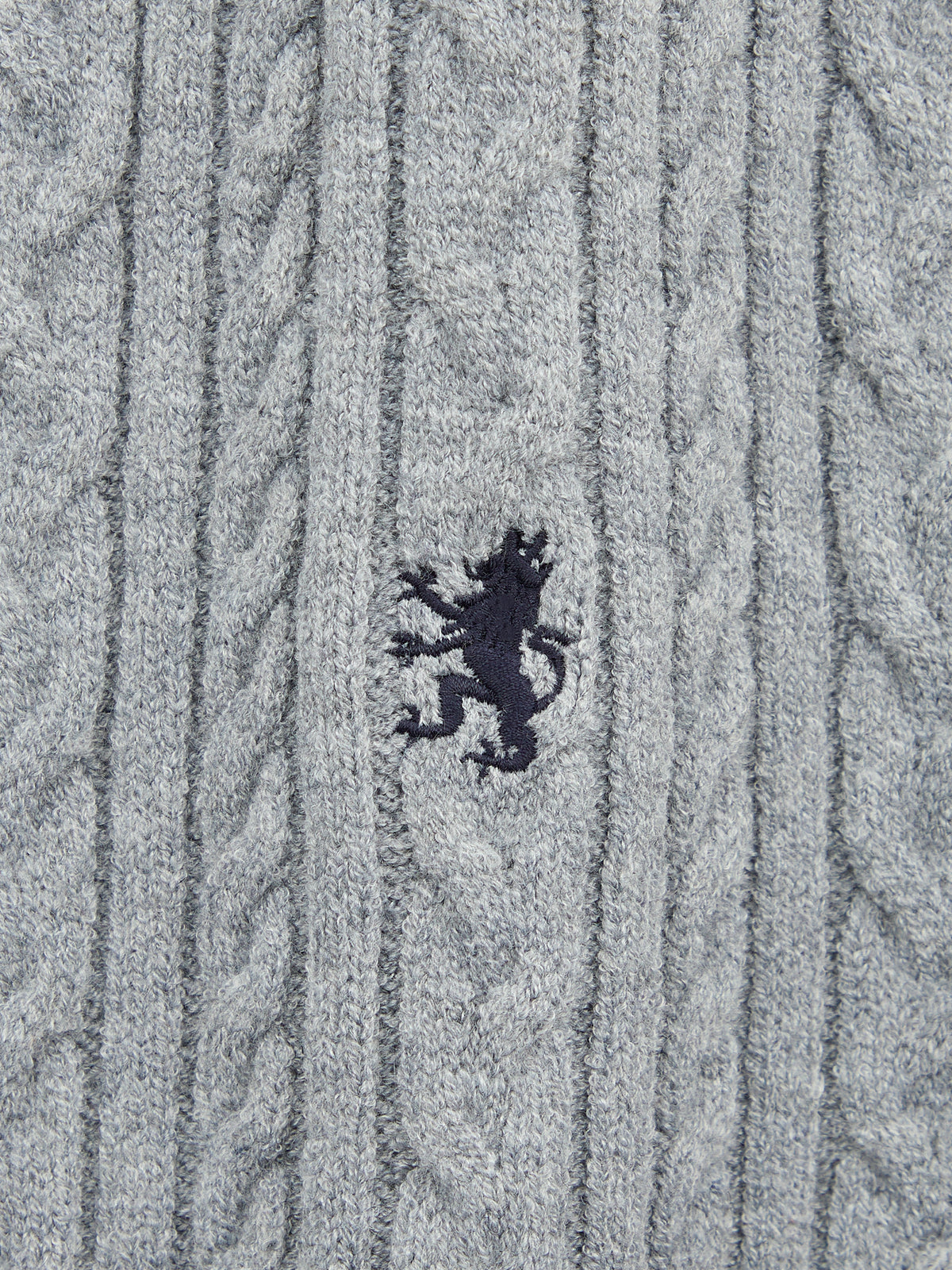 AIIZ Men's Cable Flat Knit Cardigan