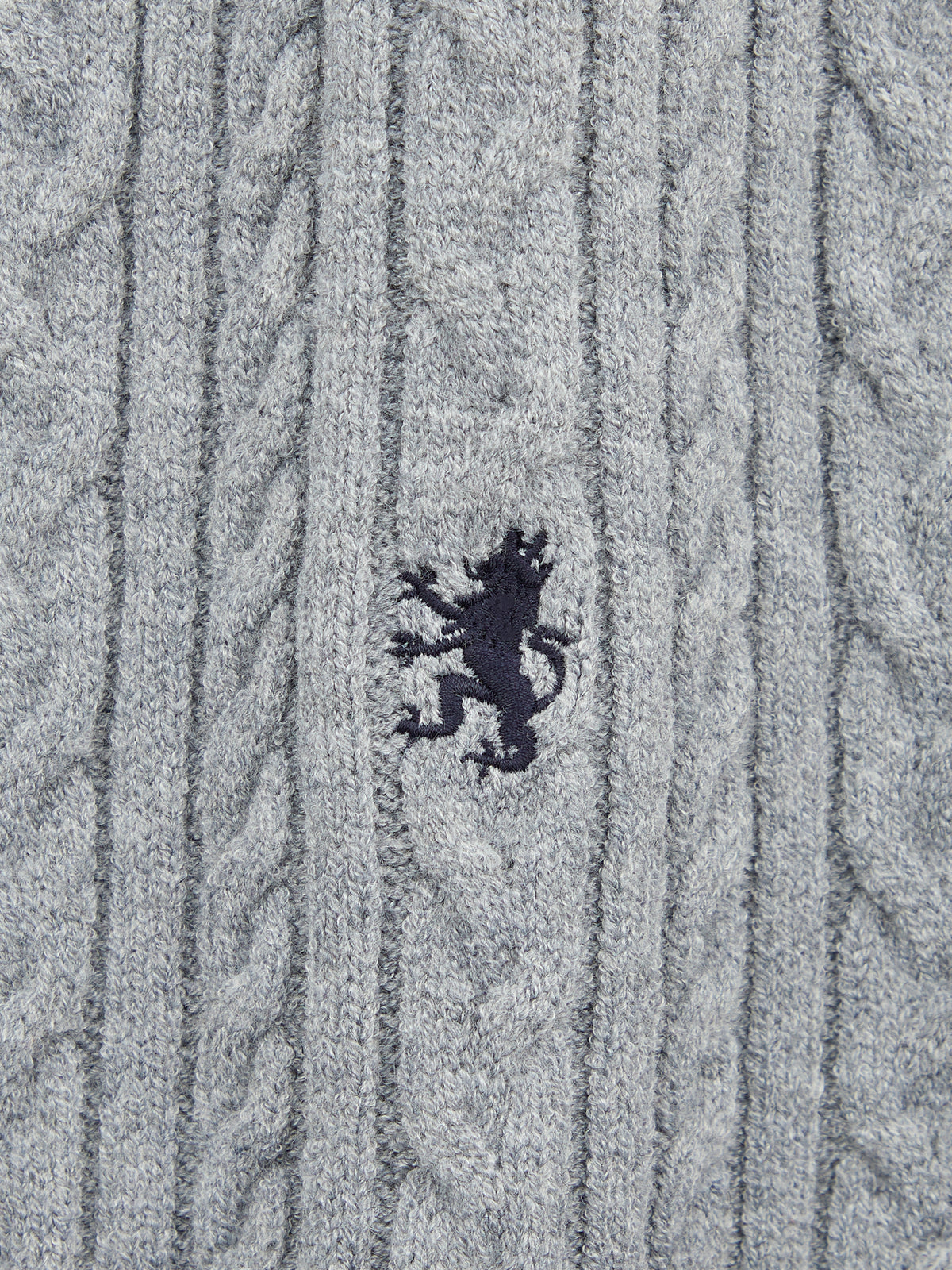 AIIZ Men's Cable Flat Knit Cardigan