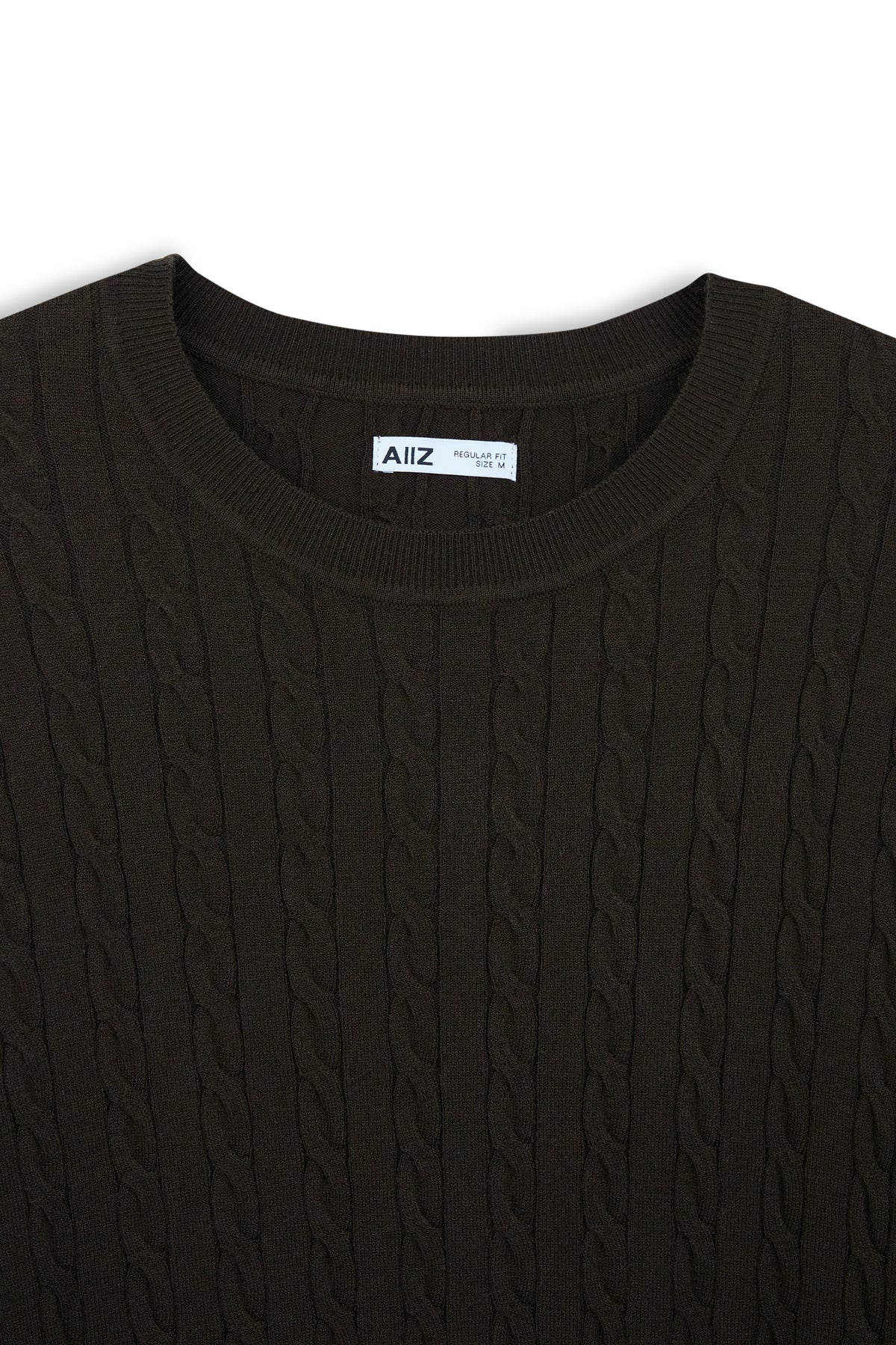 Urban Weaver Cable Knit Crew Neck Sweater
