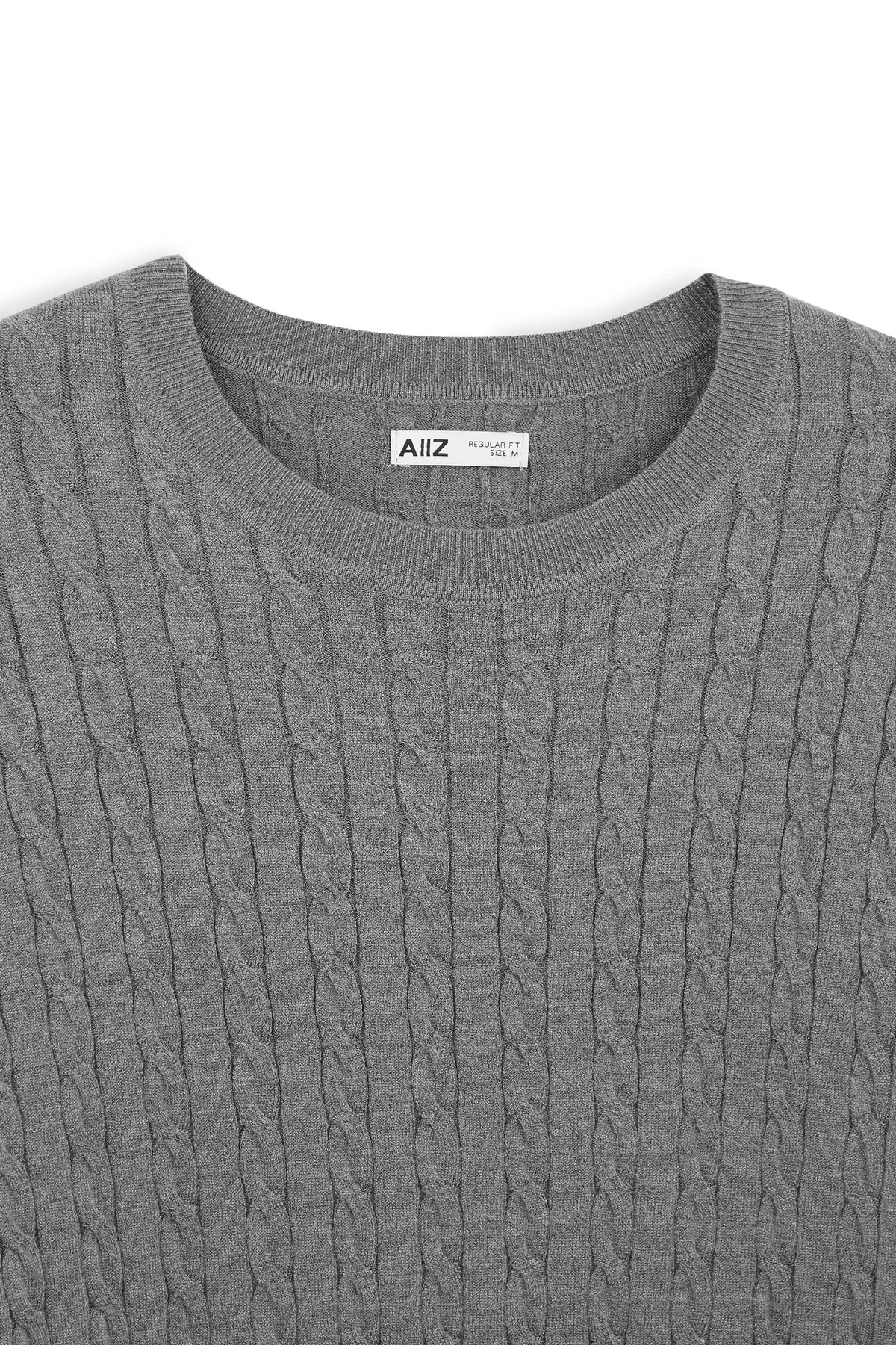 Urban Weaver Cable Knit Crew Neck Sweater