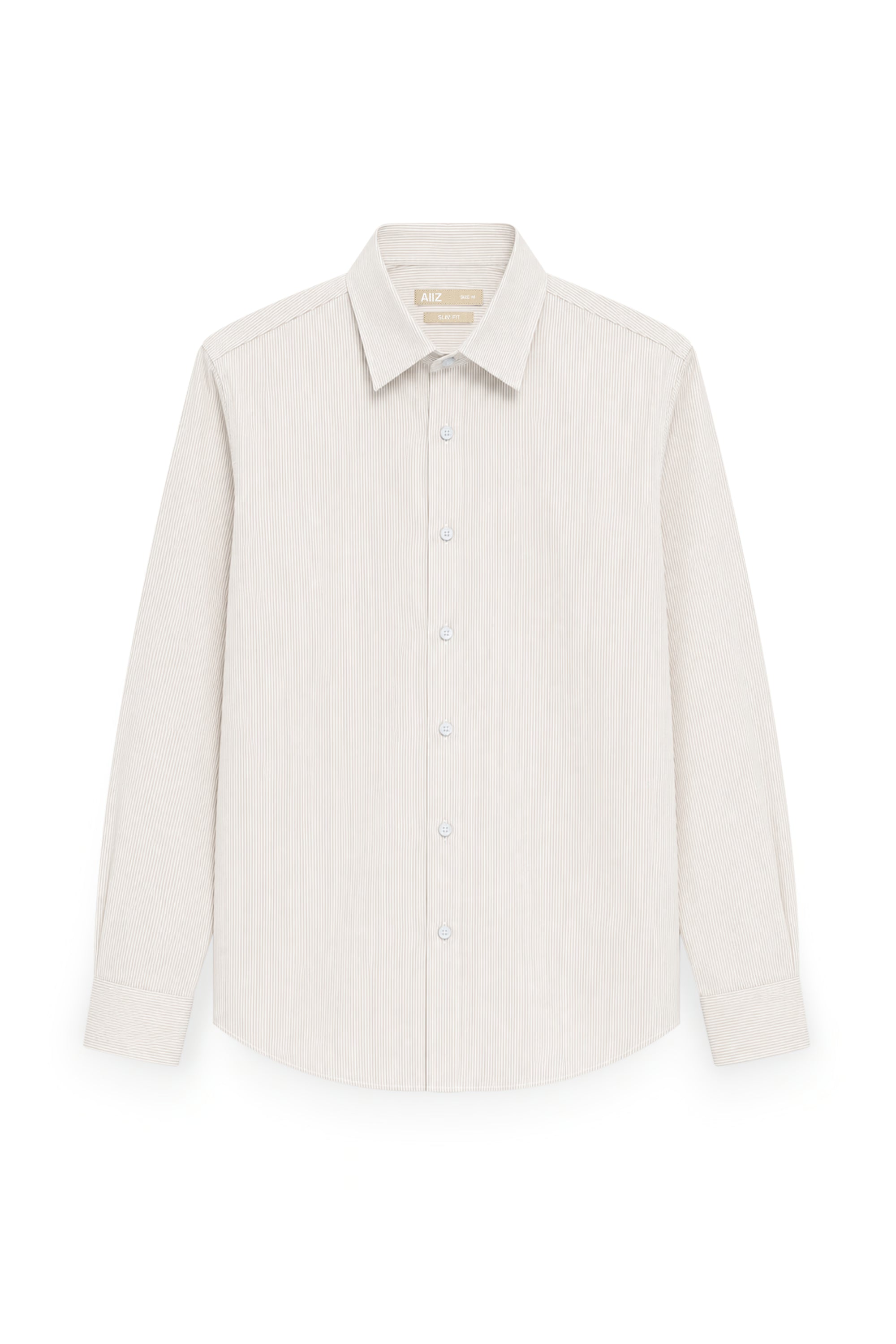 AIIZ Men’s Striped Long Sleeve Shirt