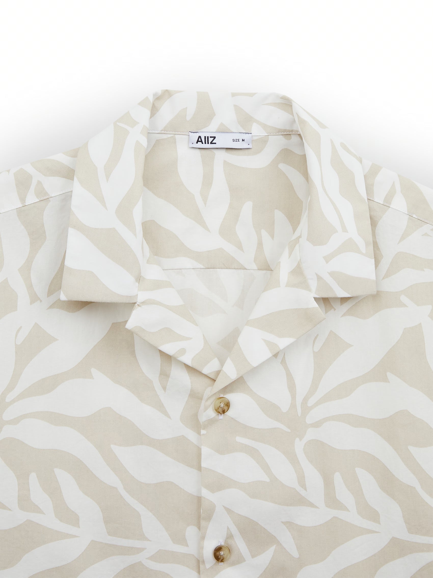 AIIZ Men's Graphic Printed Camp Collar Shirt