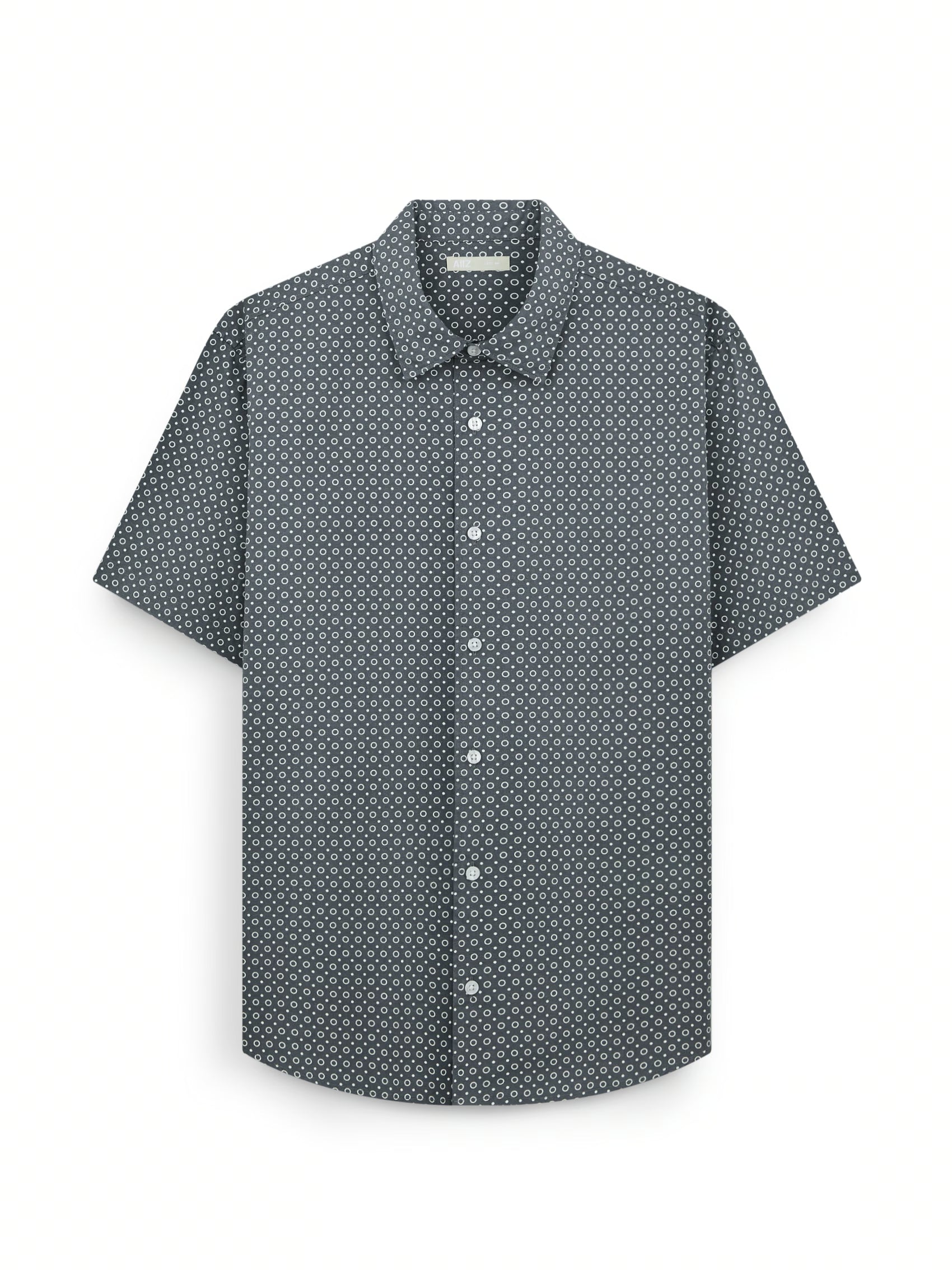 AIIZ Men's Graphic Printed Short Sleeve Shirt