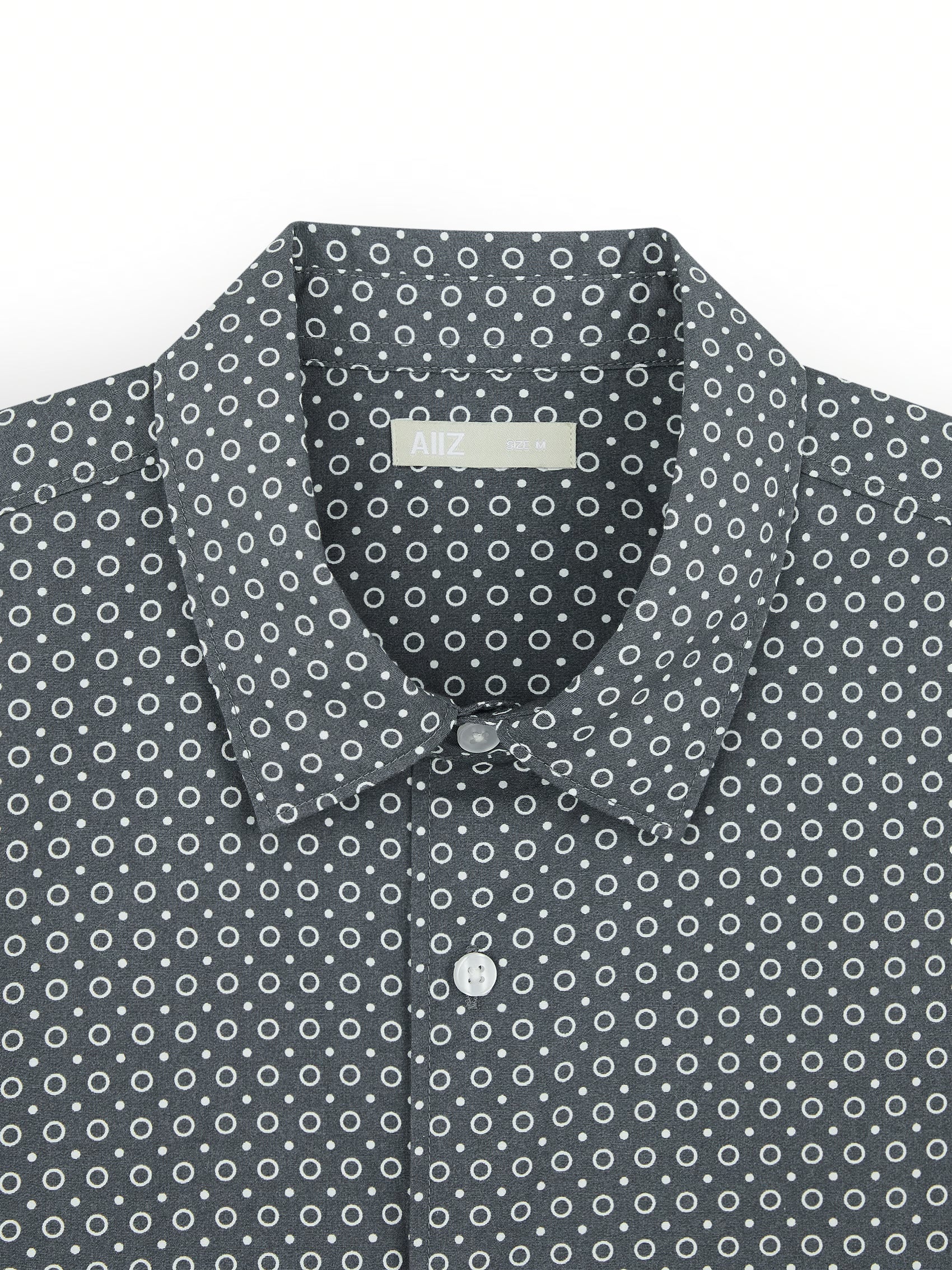 AIIZ Men's Graphic Printed Short Sleeve Shirt