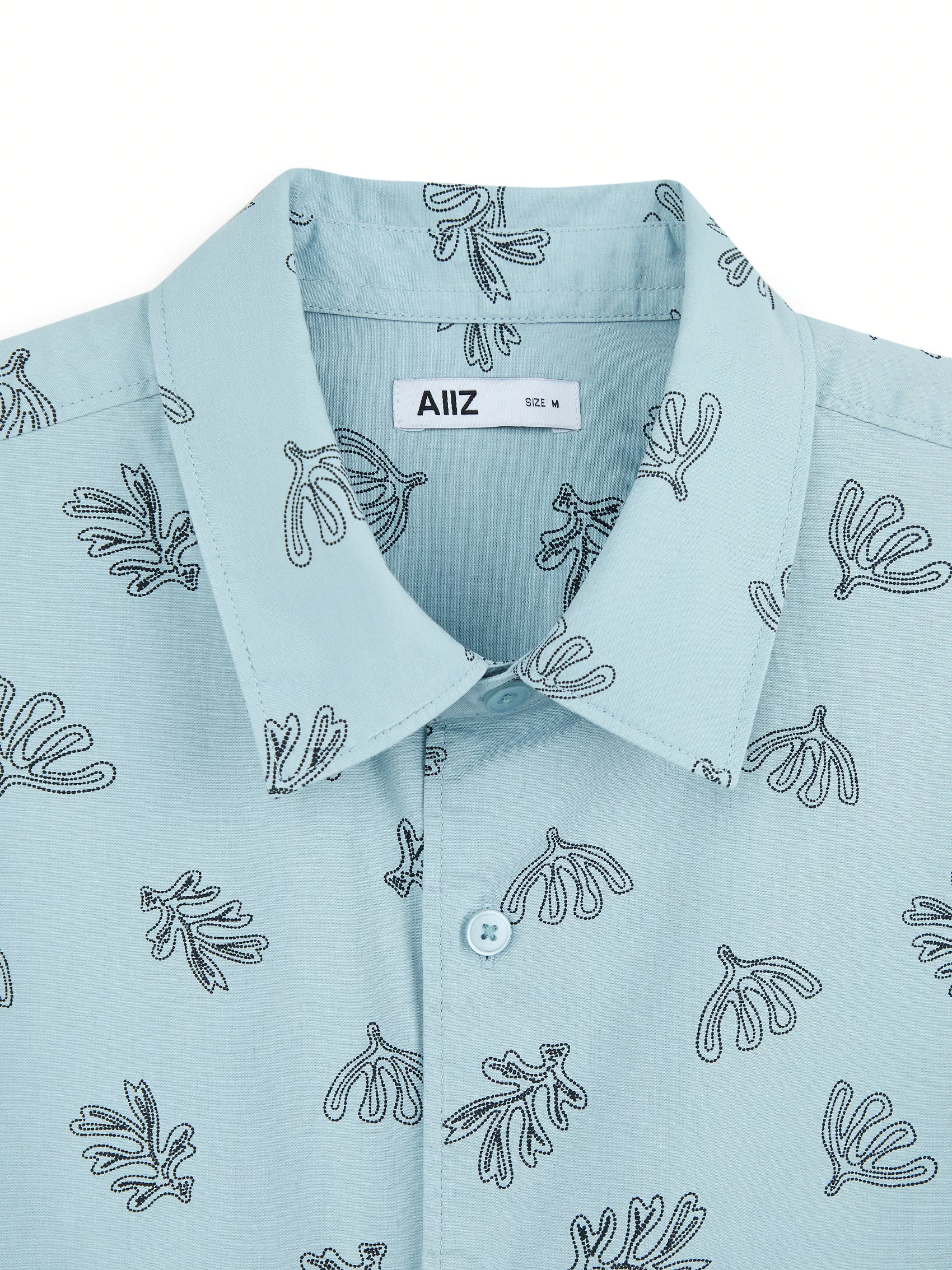 AIIZ Men's Graphic Printed Short Sleeve Shirt
