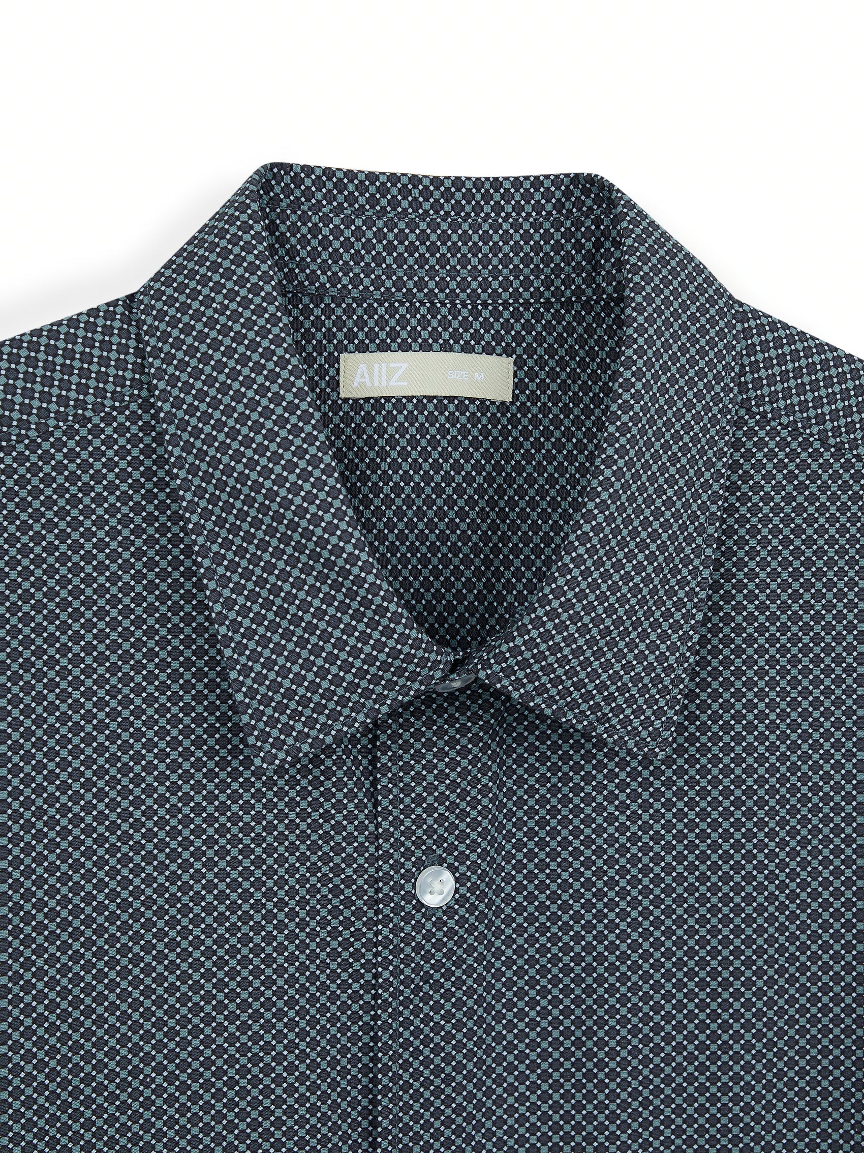 AIIZ Men's Graphic Printed Short Sleeve Shirt