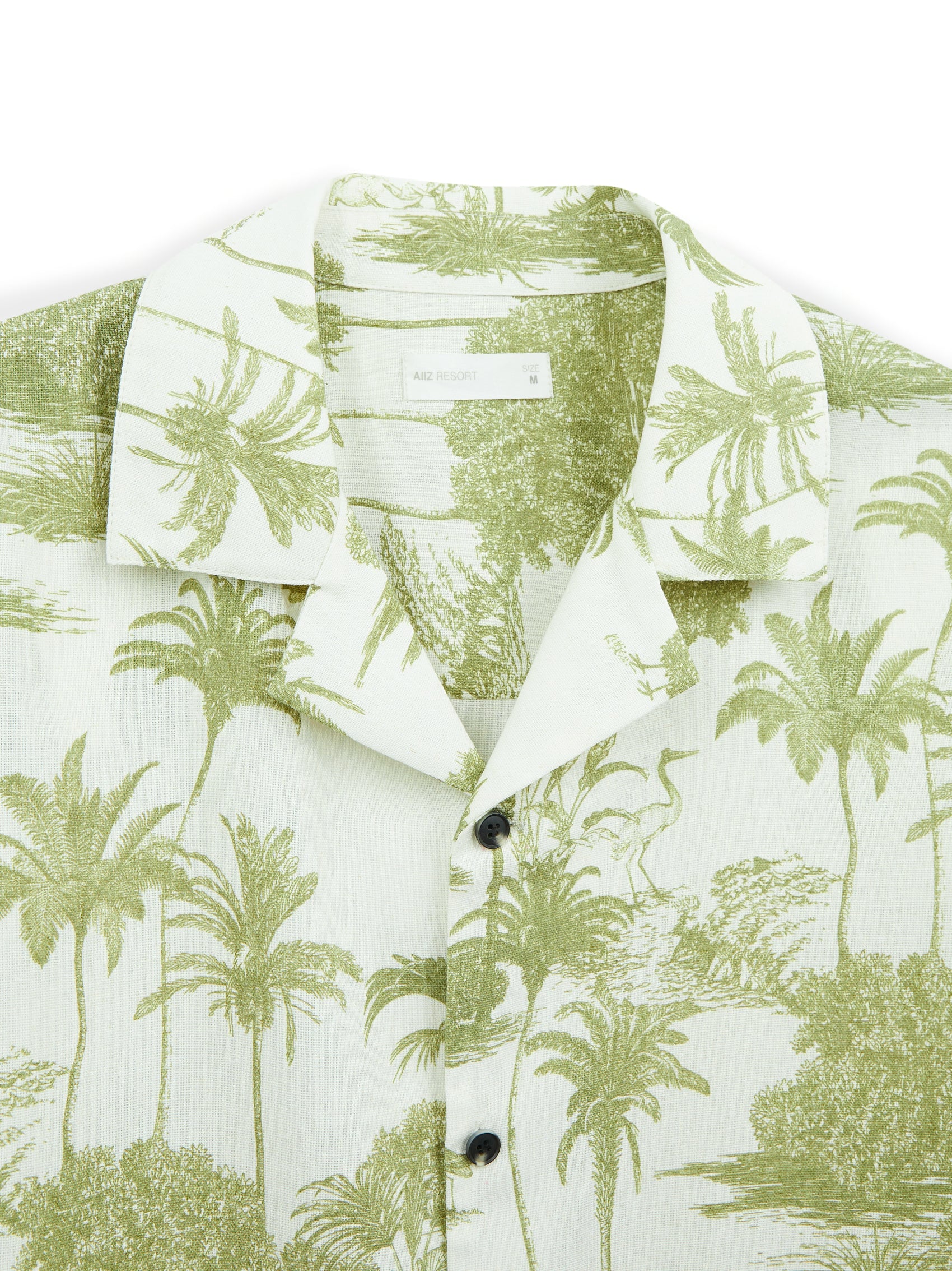 AIIZ Men's Printed Resort Short Sleeve Shirt