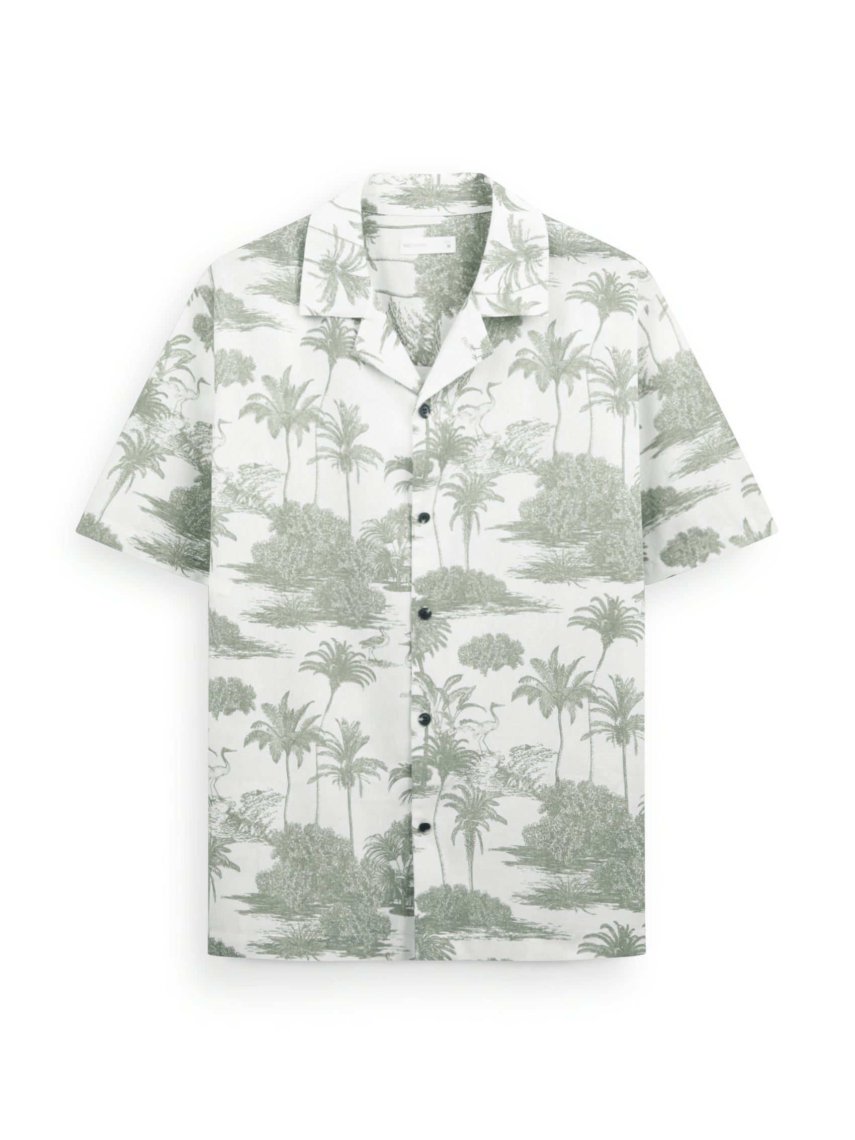 AIIZ Men's Printed Resort Short Sleeve Shirt