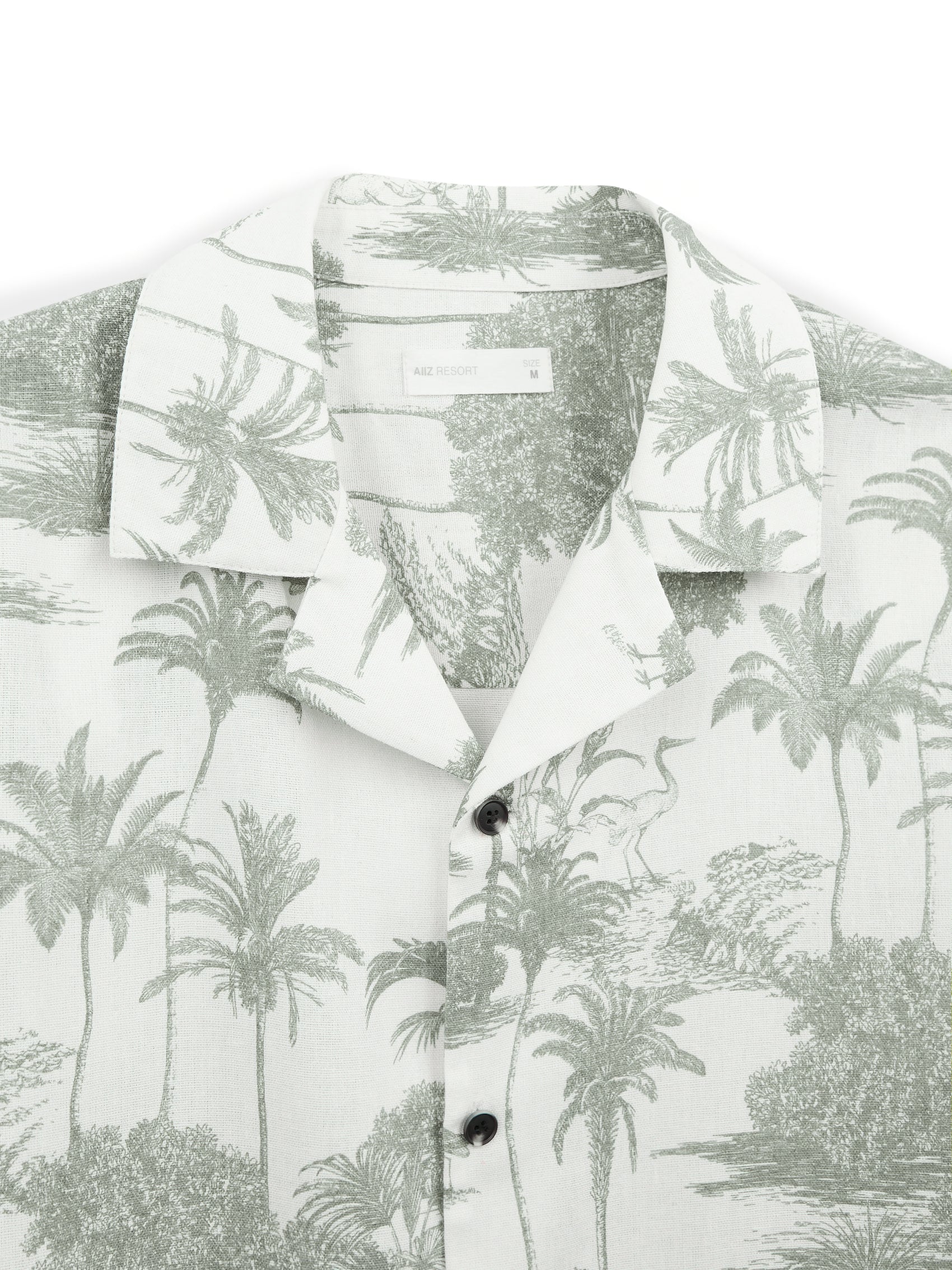 AIIZ Men's Printed Resort Short Sleeve Shirt