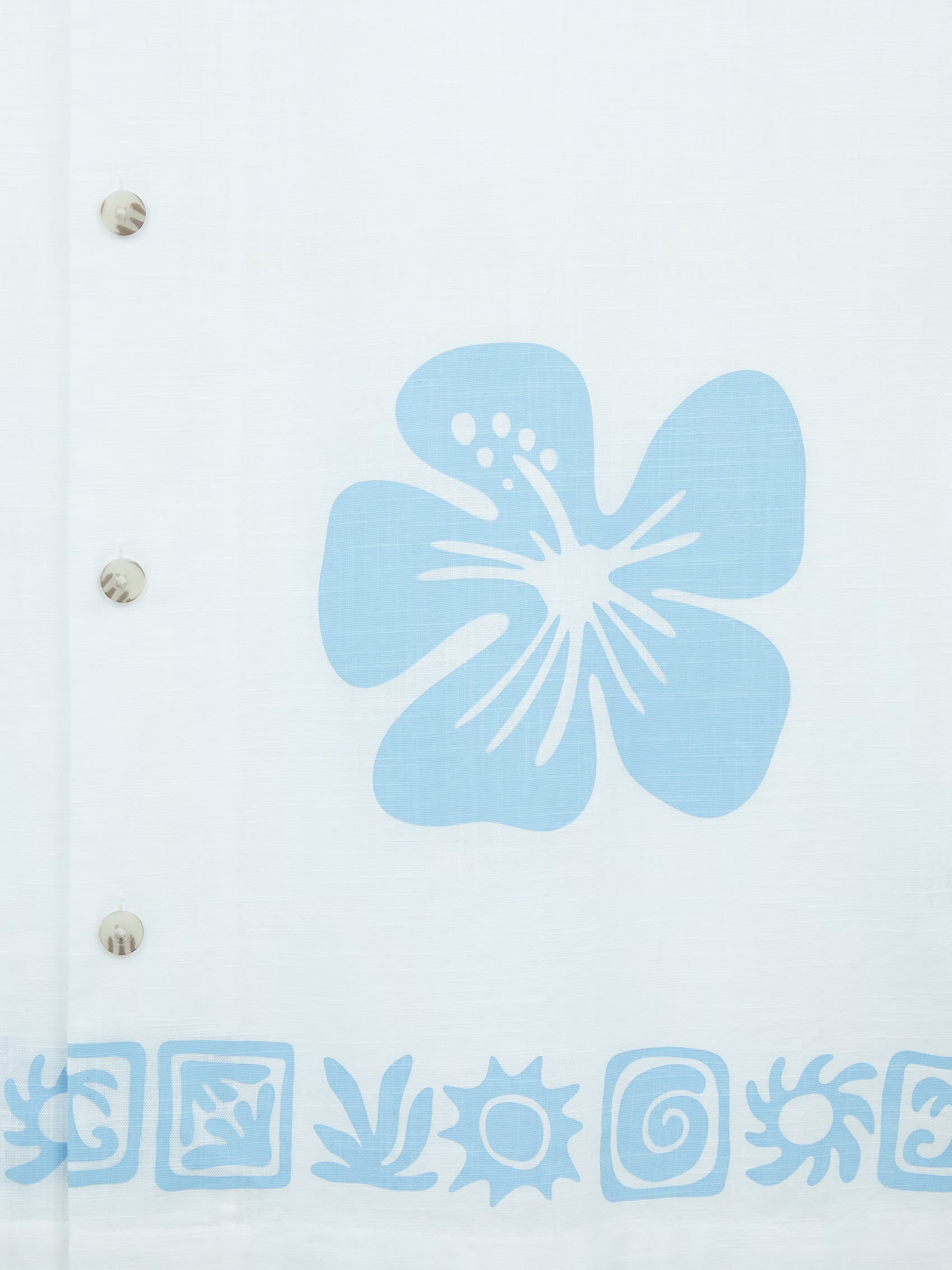 AIIZ Men's Printed Camp Collar Shirt