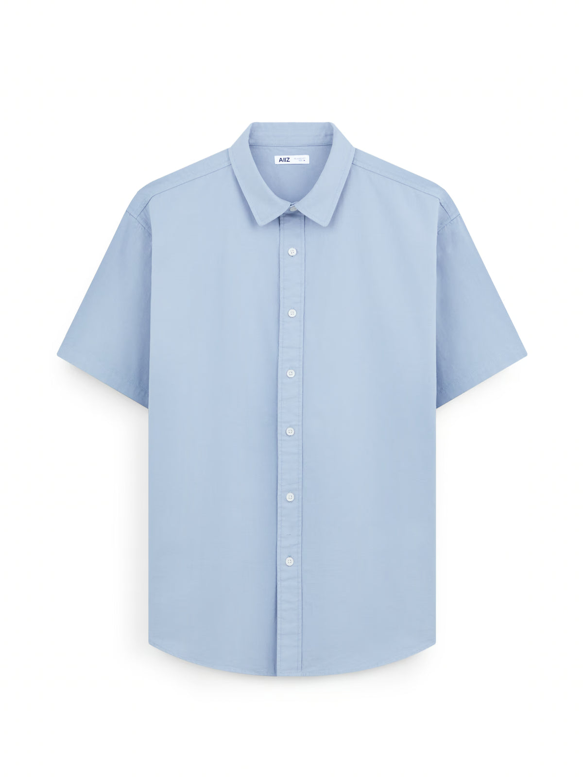 AIIZ Men's Relaxed Short Sleeve Shirt (Light Blue / S)
