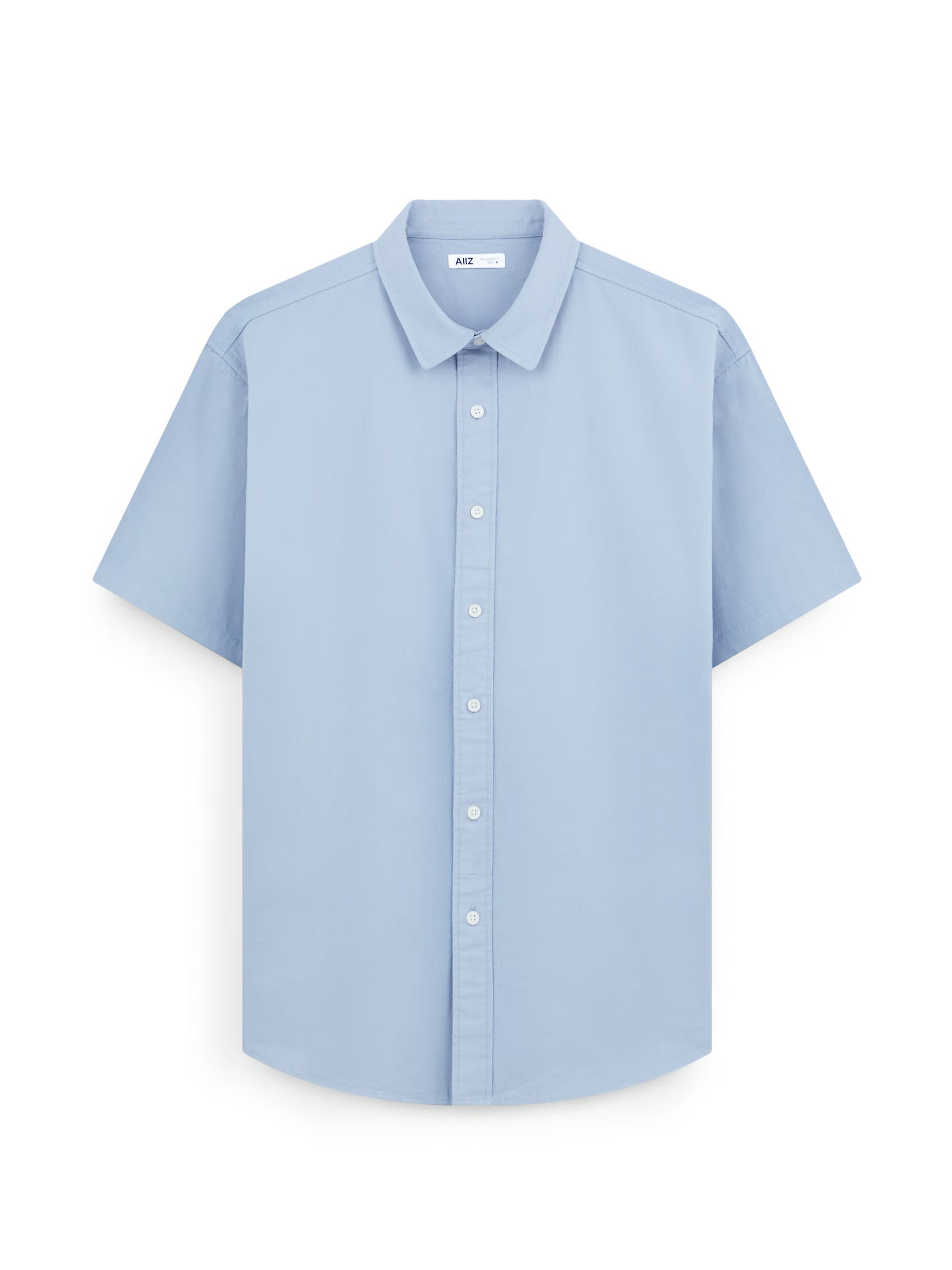 AIIZ Men's Relaxed Short Sleeve Shirt (Light Blue / S)