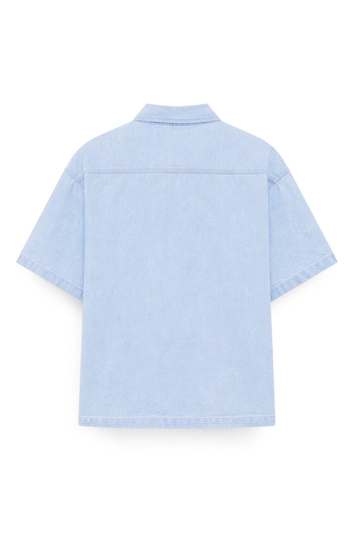AIIZ Men’s Short Sleeve Denim Shirt