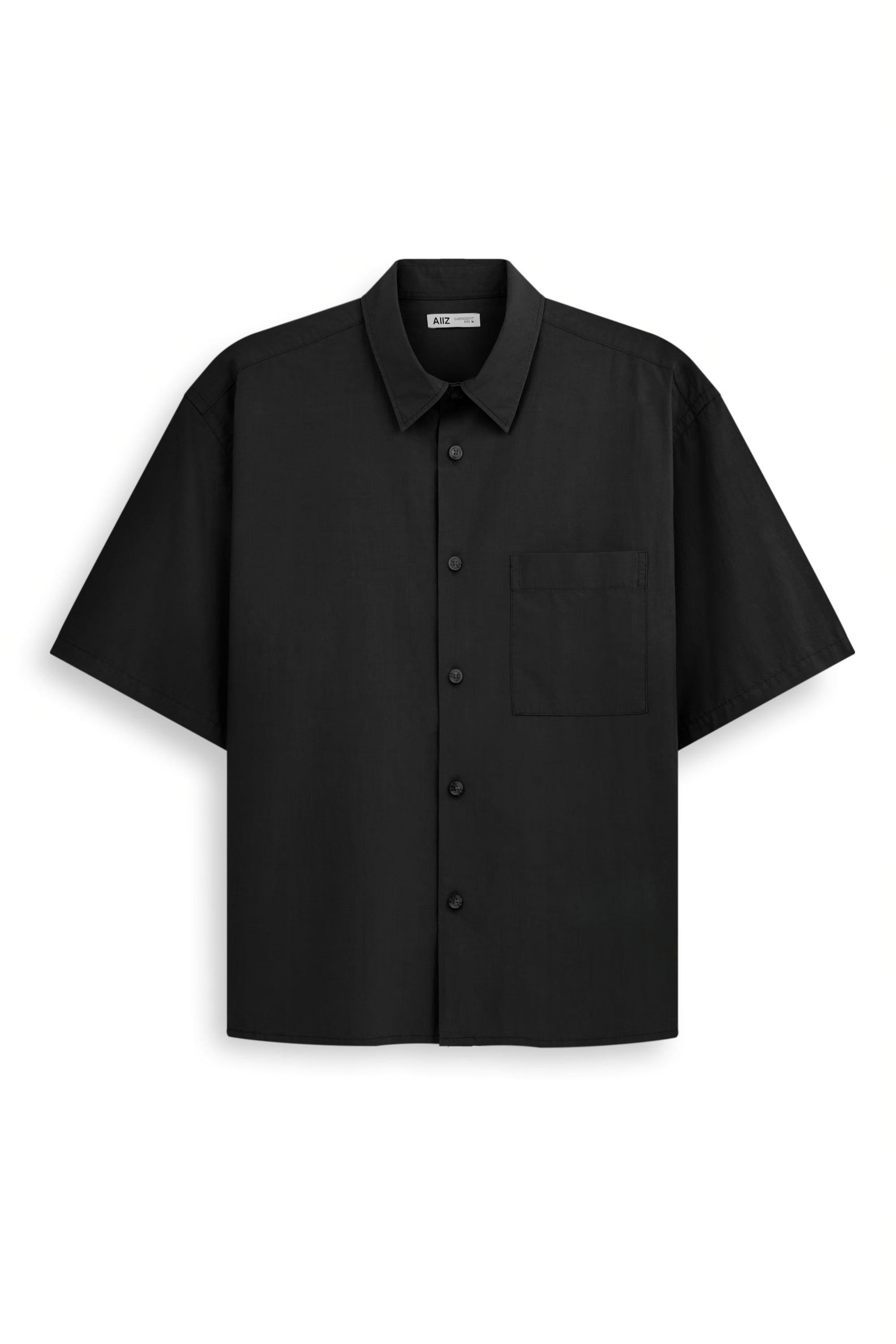 AIIZ Men's Long Sleeve Shirt (Black / S)