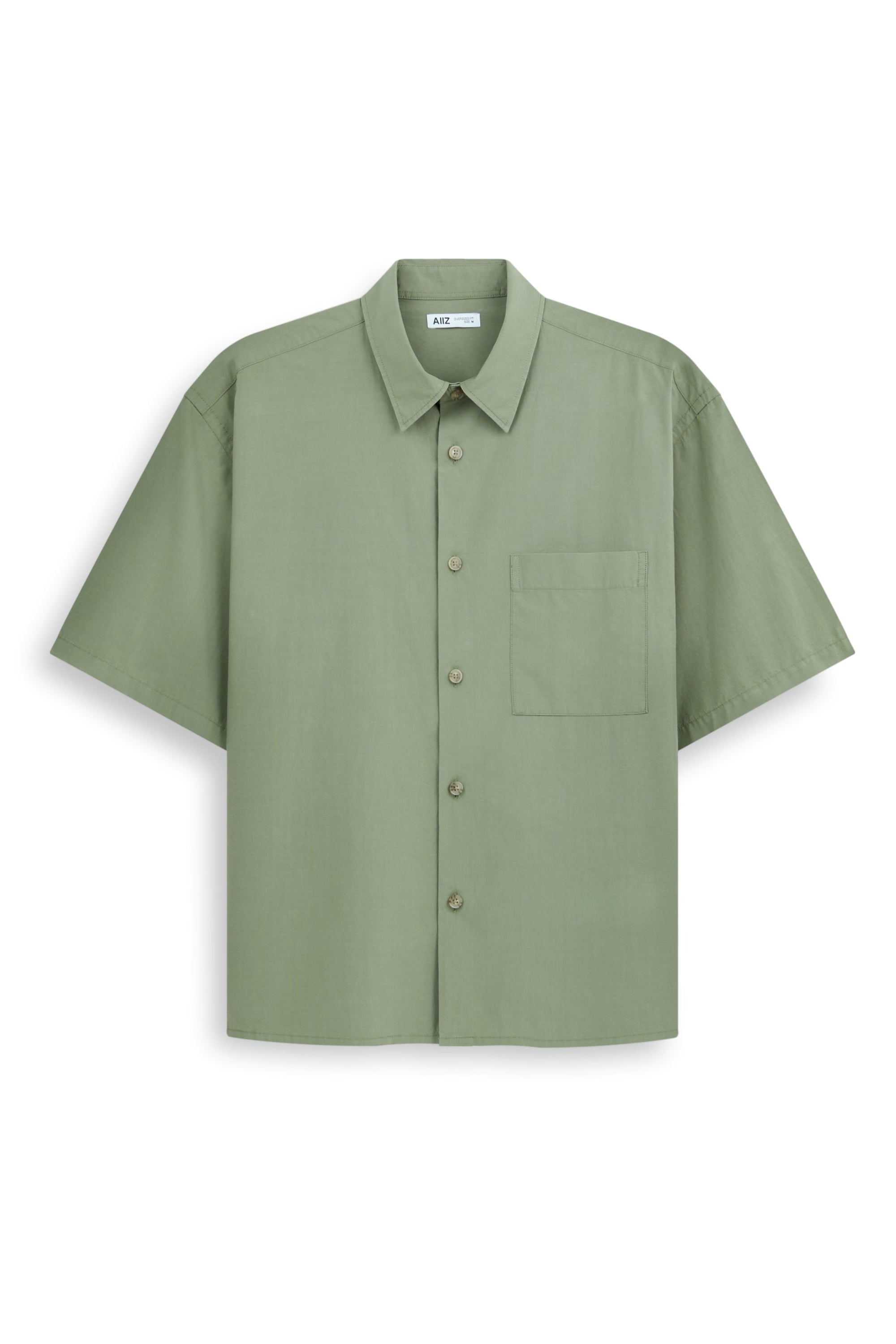 AIIZ Men's Short Sleeve Shirt (Olive / S)