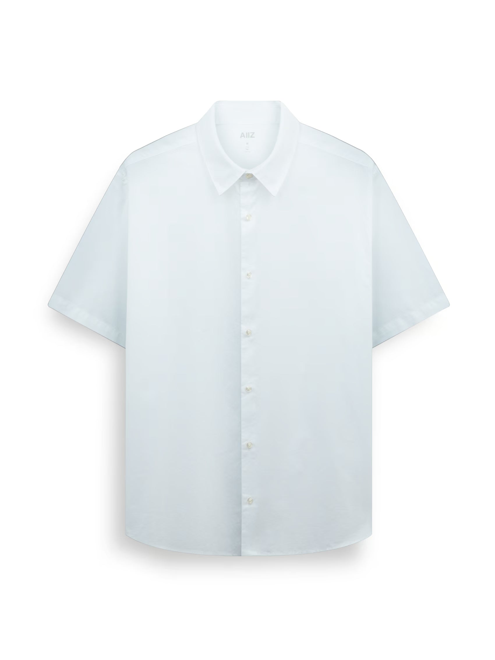 Men's Washed Work Short Sleeve Shirt (White / S)