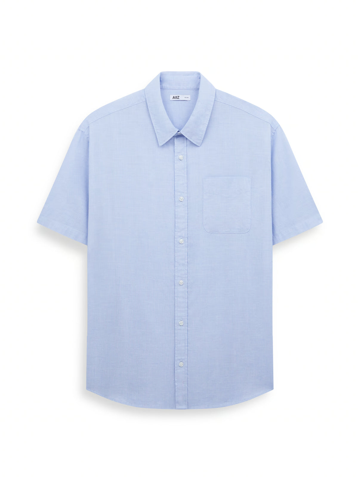 AIIZ Men's Short Sleeve Shirt (Light Blue / S)