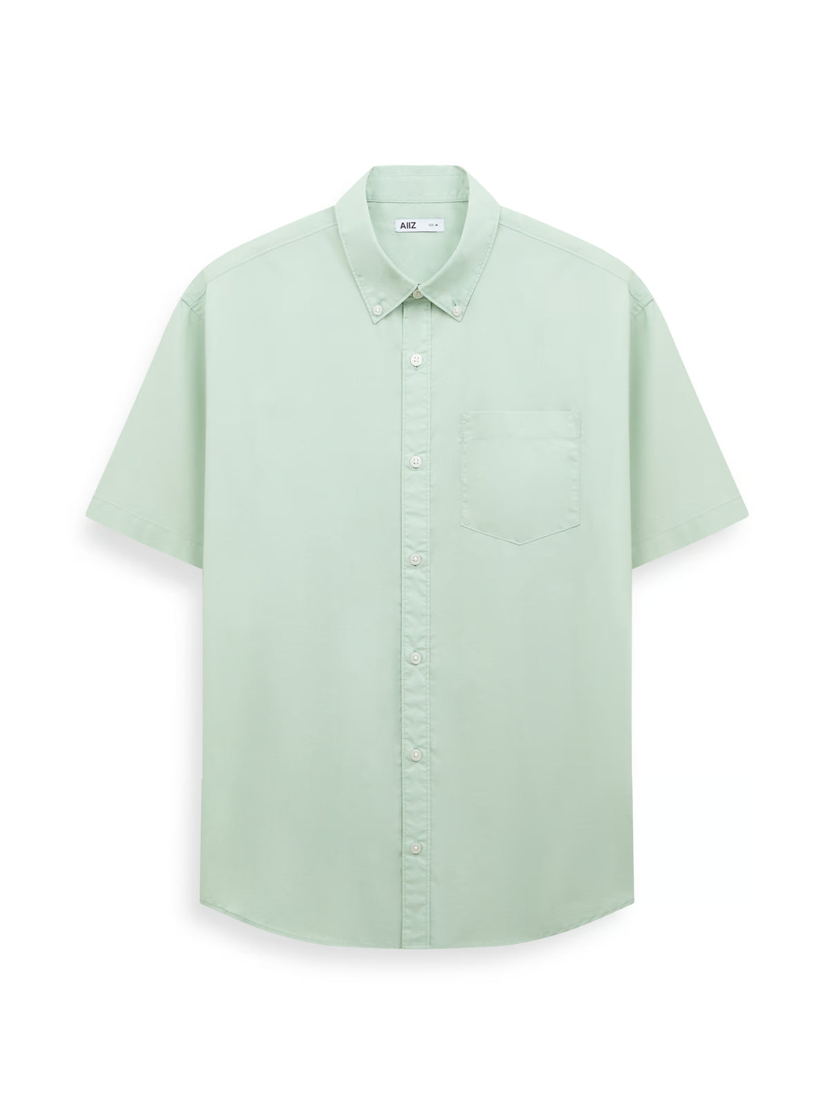 AIIZ Men's Short Sleeve Shirt (Light Green / S)