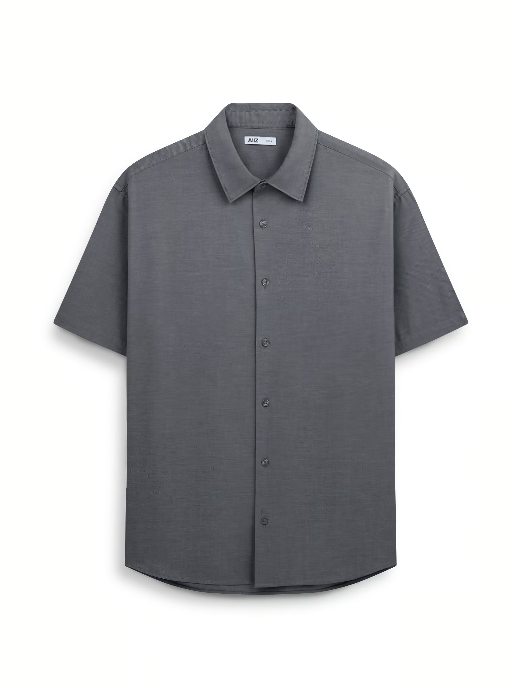 AIIZ Men's Short Sleeve Shirt (Black / S)