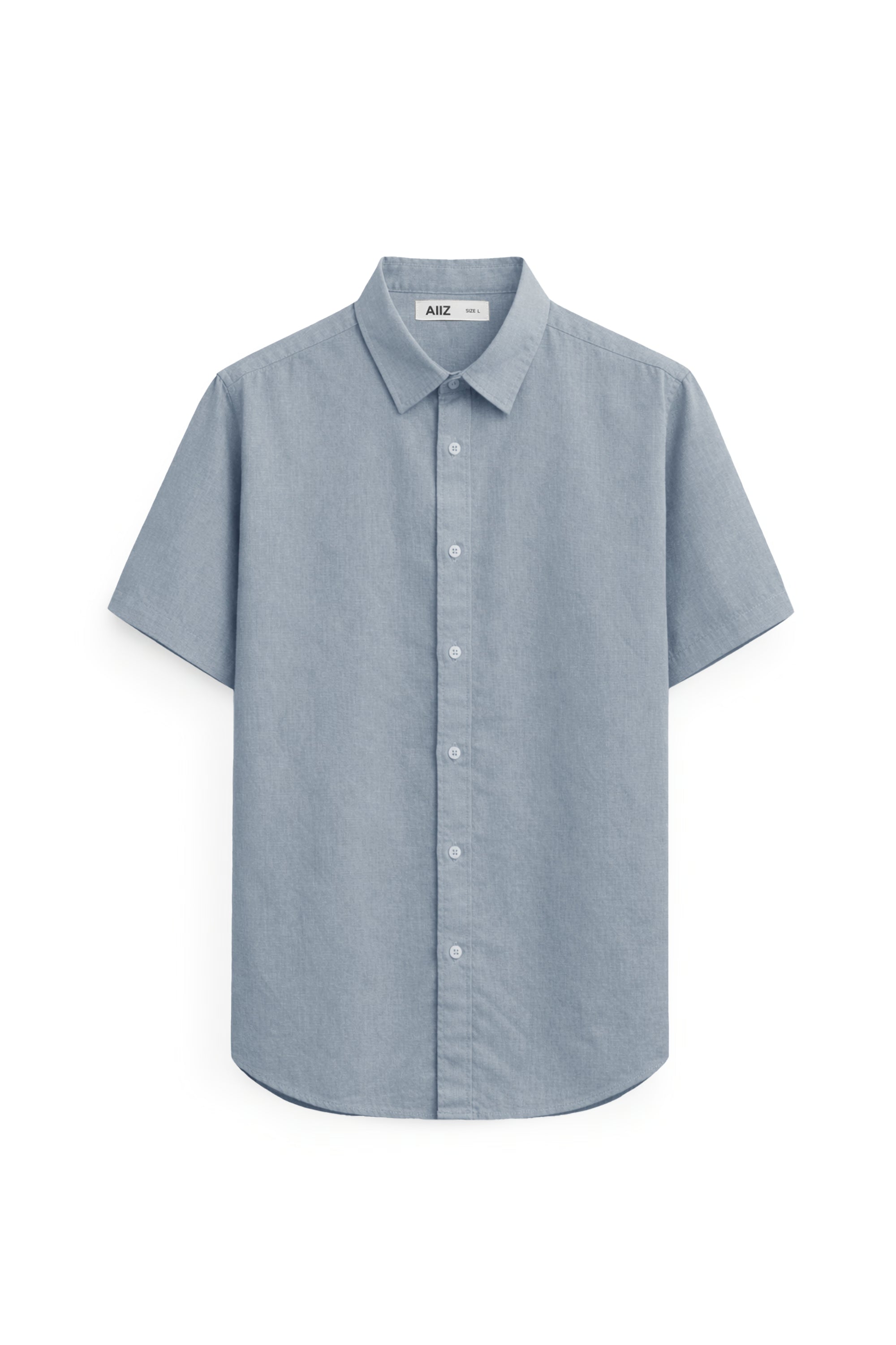 AIIZ Men's Fil a Fil Short Sleeve Shirt (Light Green / S)