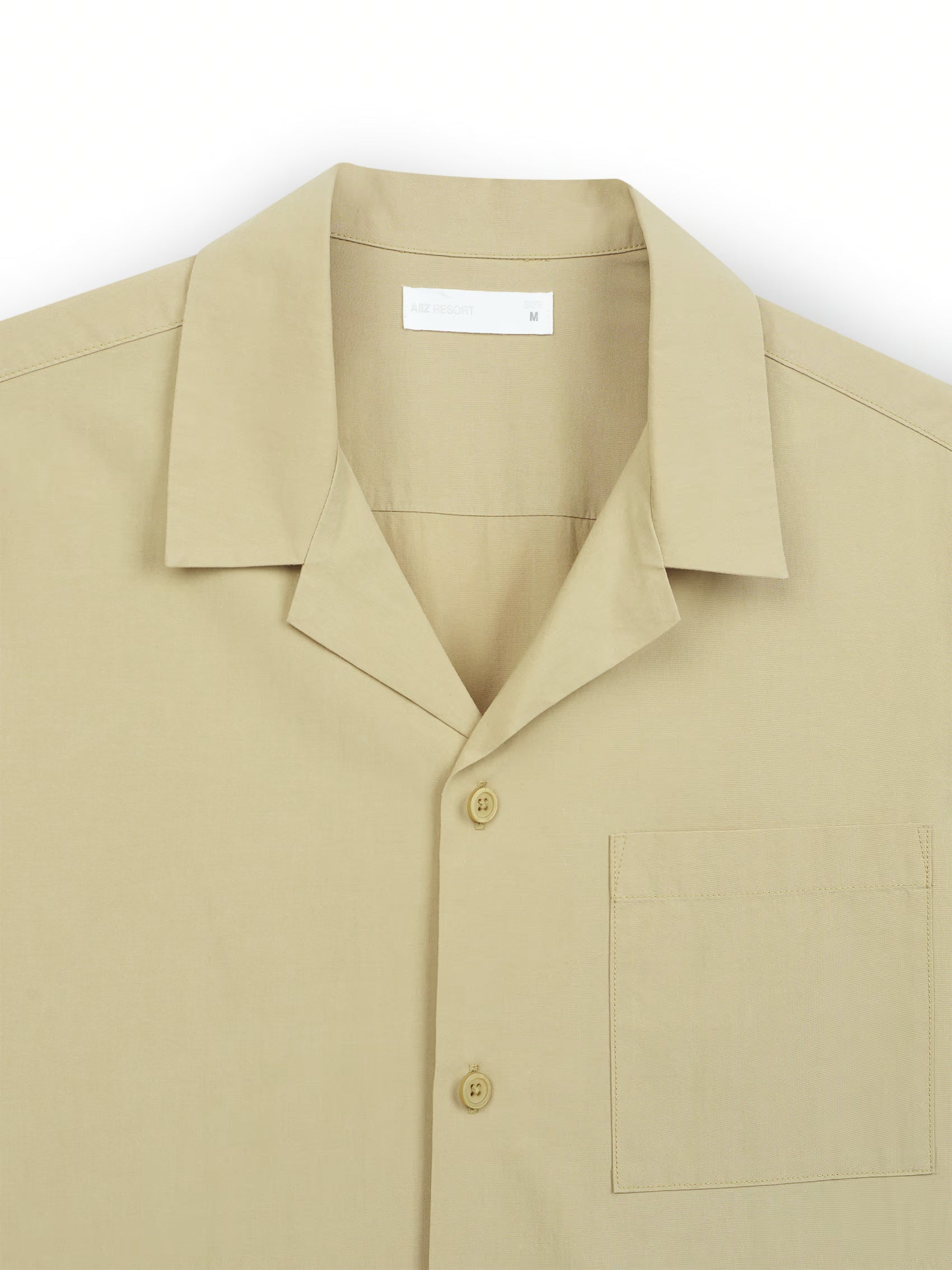 AIIZ Men's Camp Collar Shorts Sleeve Shirt