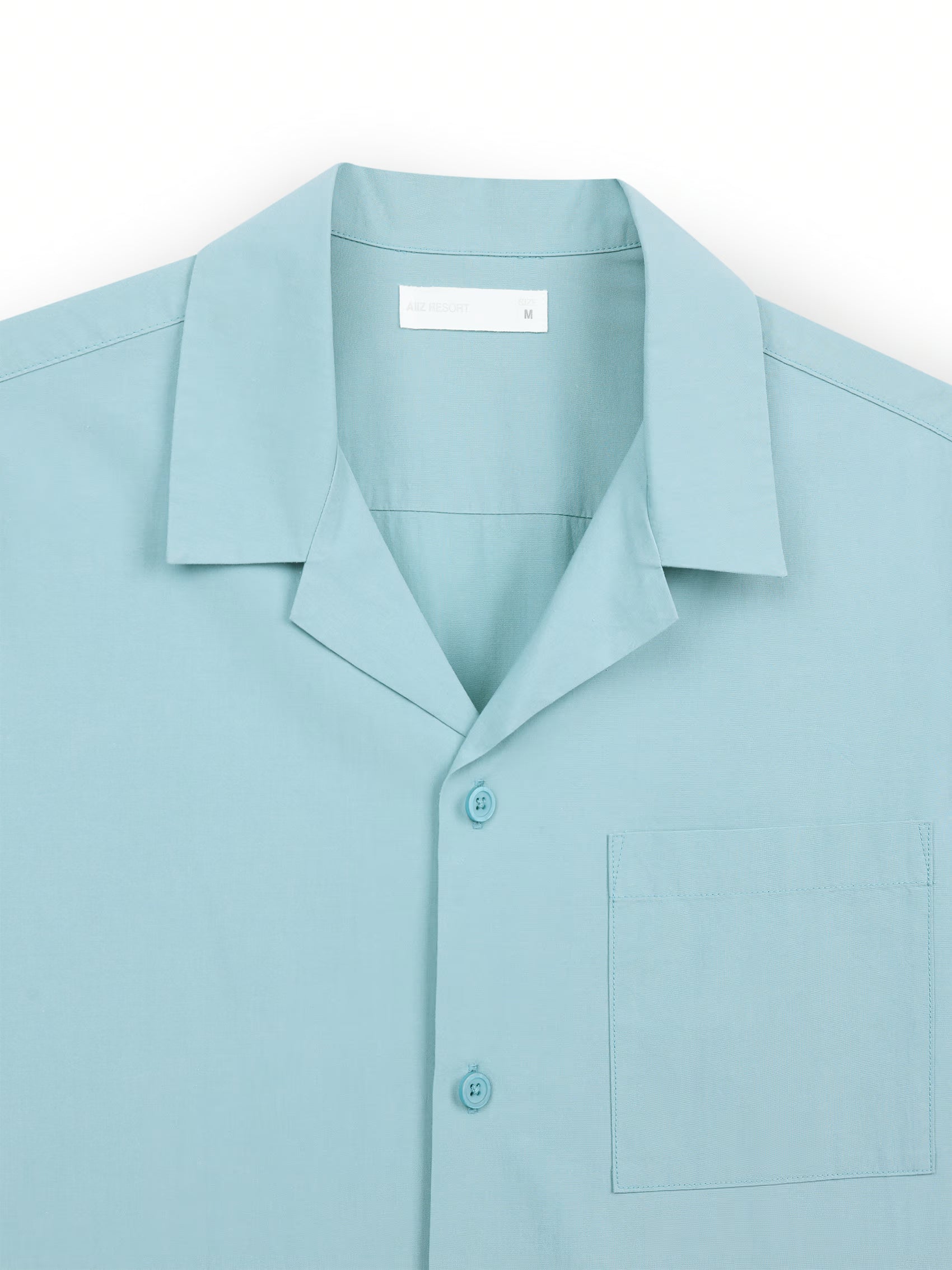 AIIZ Men's Camp Collar Shorts Sleeve Shirt