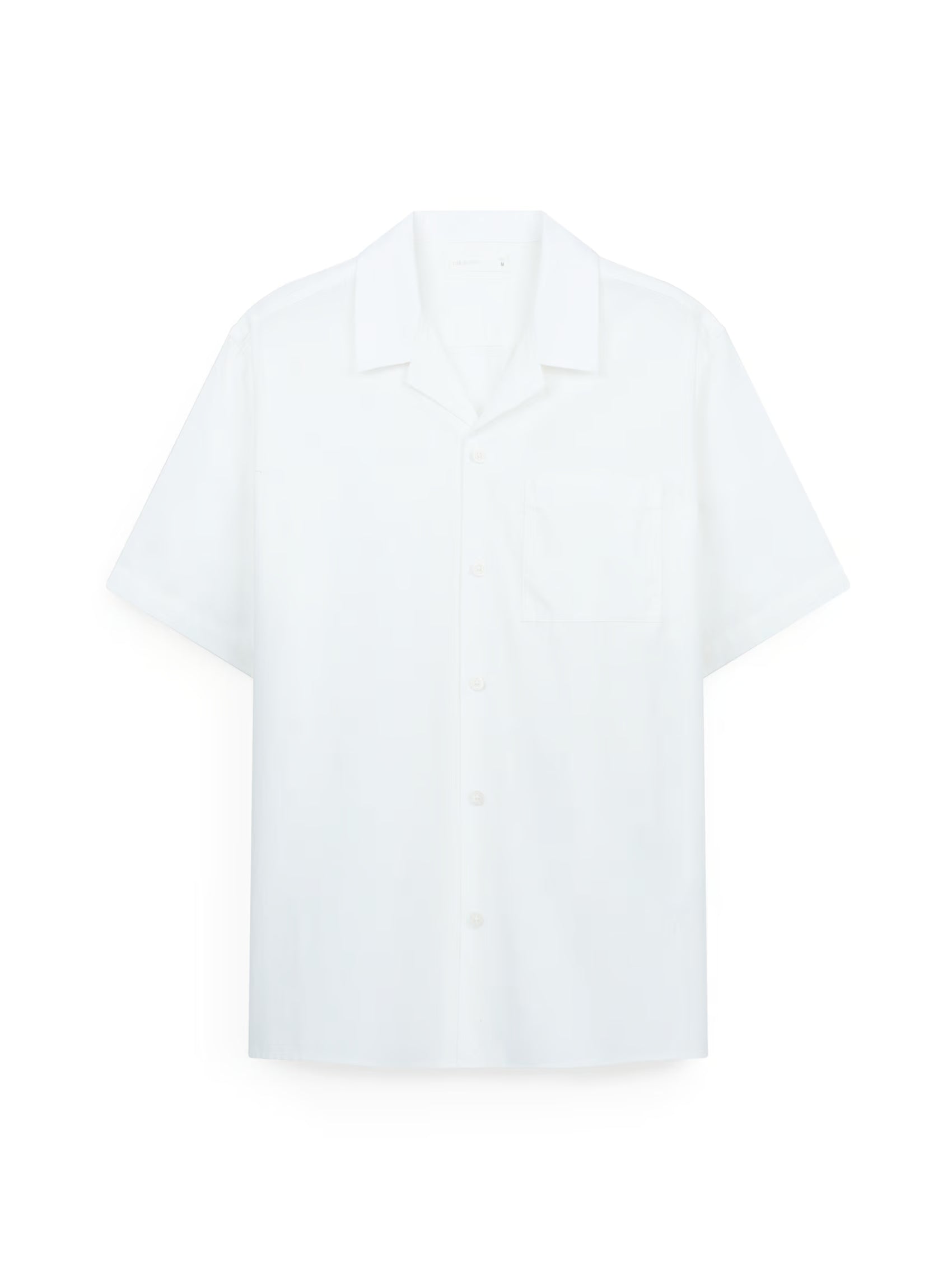 AIIZ Men's Camp Collar Shorts Sleeve Shirt (OFF WHITE / S)