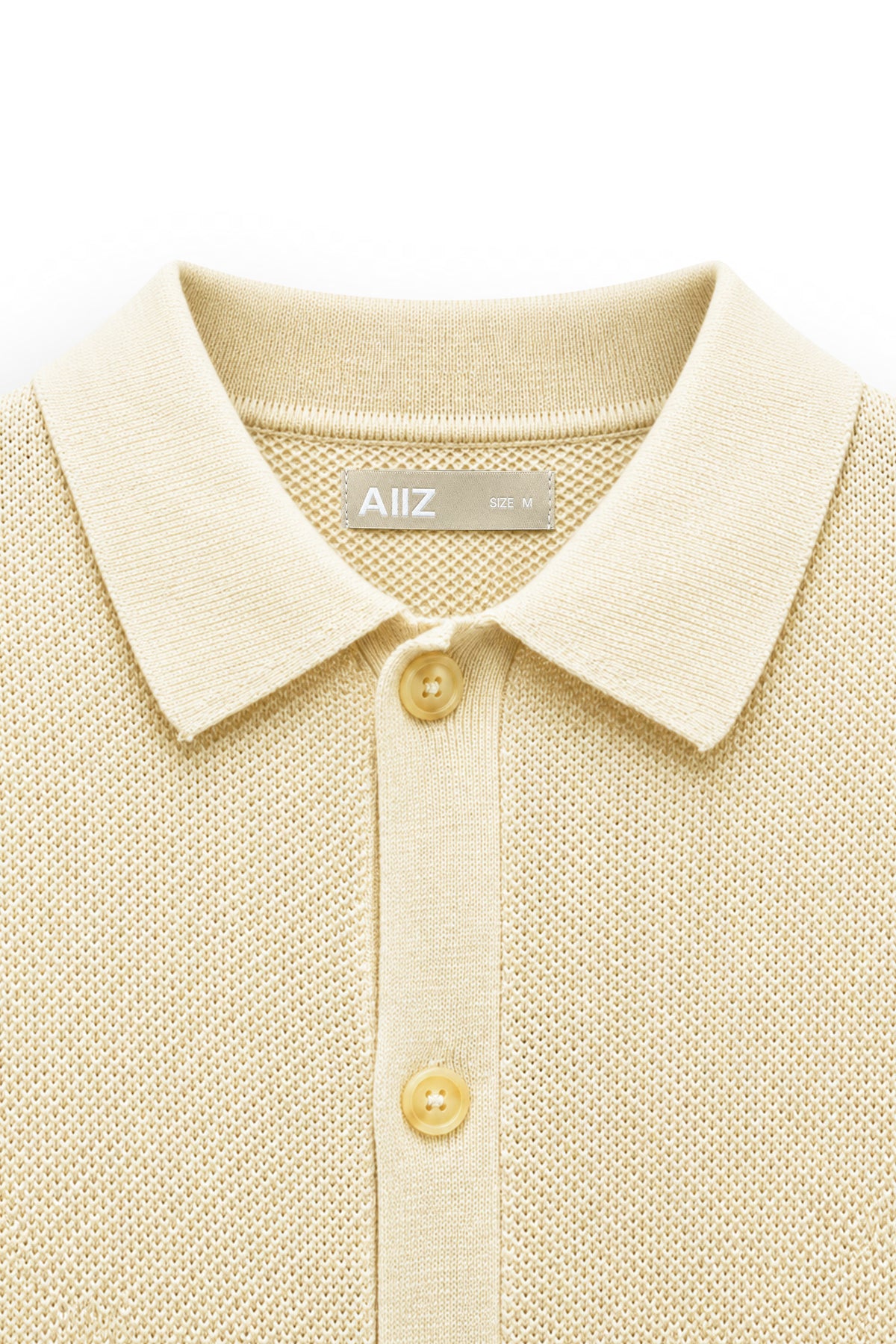 AIIZ Men's Short Sleeve Knit Shirt