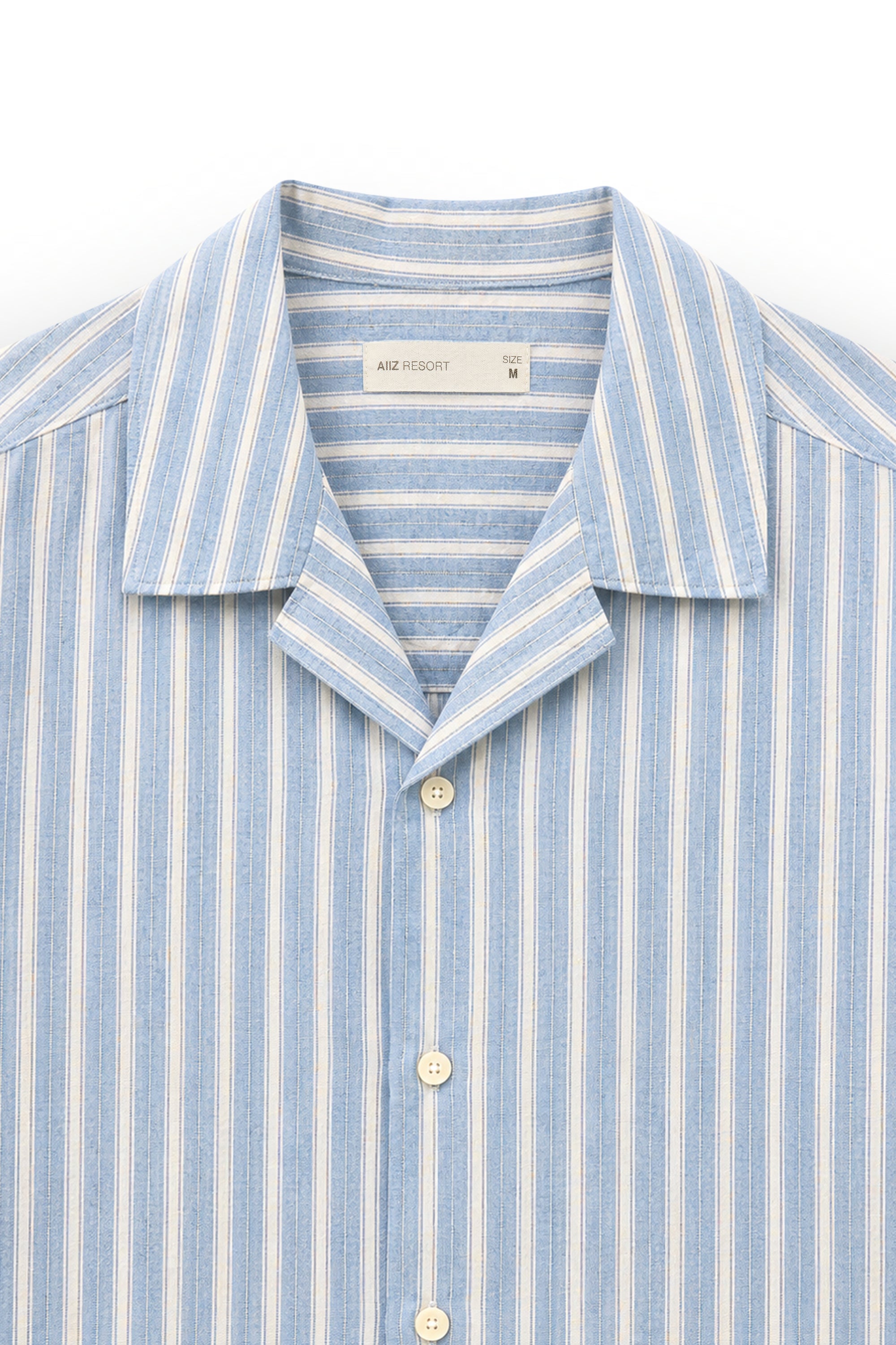 AIIZ Men's Stripe Short Sleeve Shirt