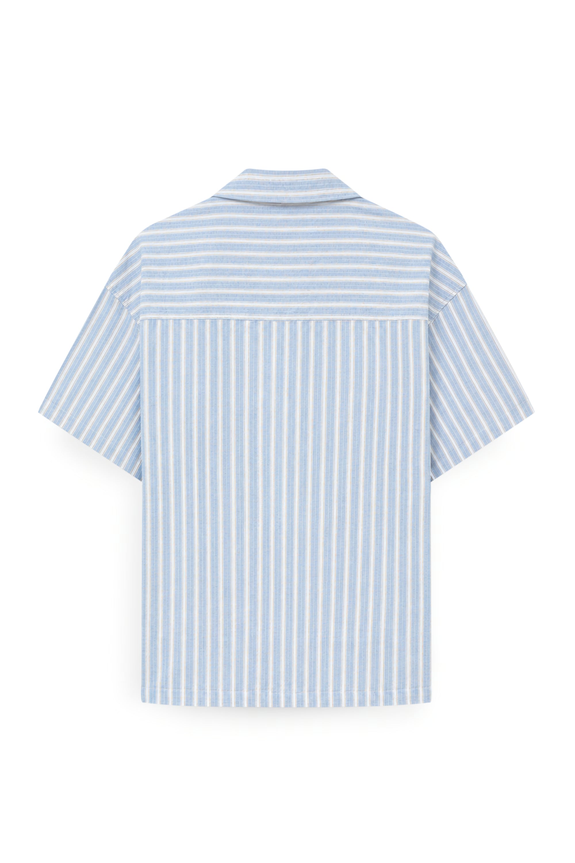 AIIZ Men's Stripe Short Sleeve Shirt