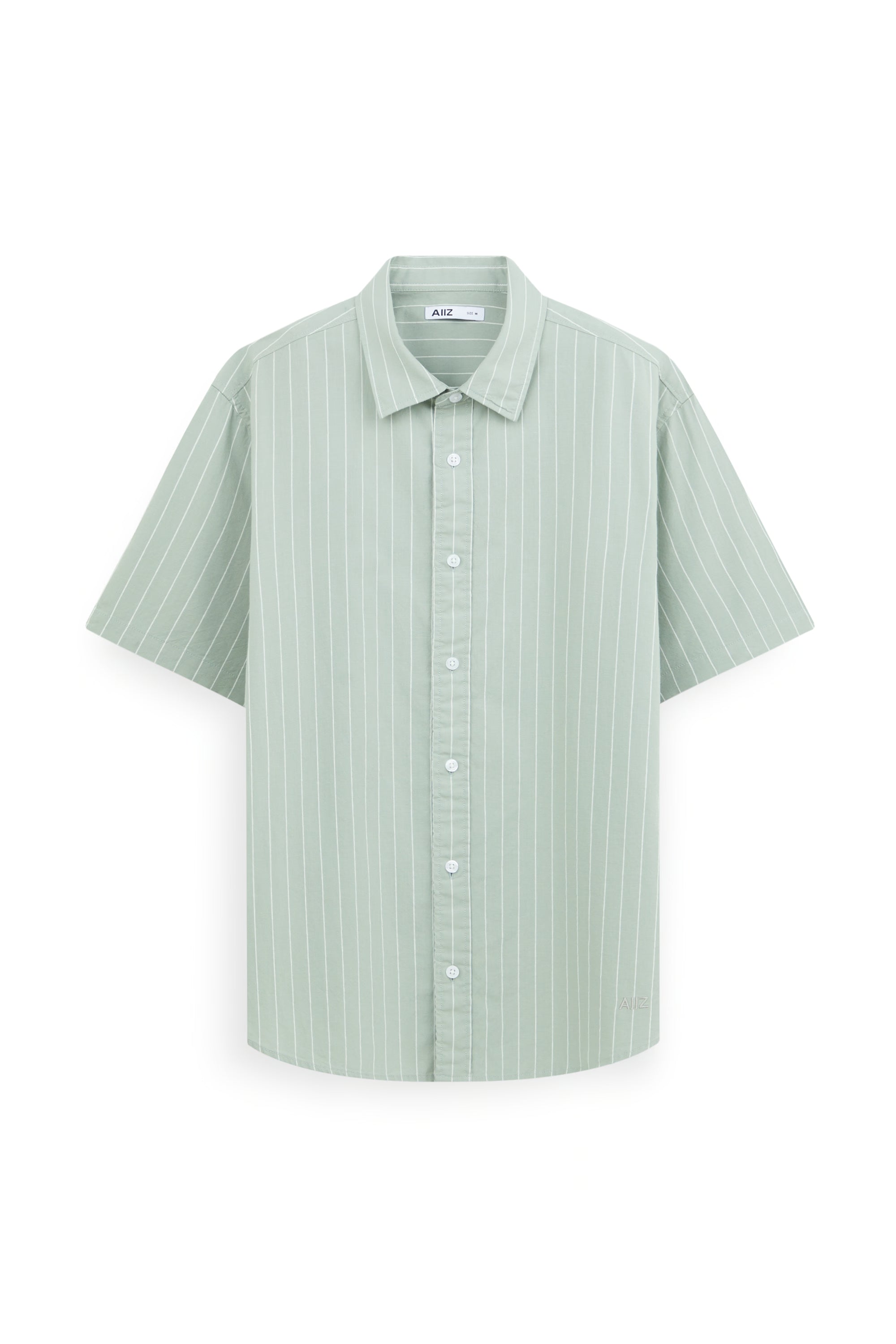 AIIZ Men’s Striped Short Sleeve Shirt