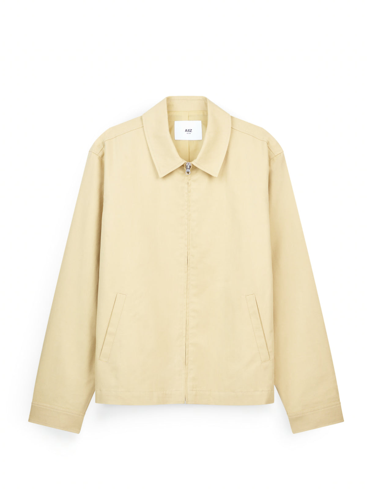AIIZ Men’s Twill Light Weight Jacket (Khaki / 2XL)