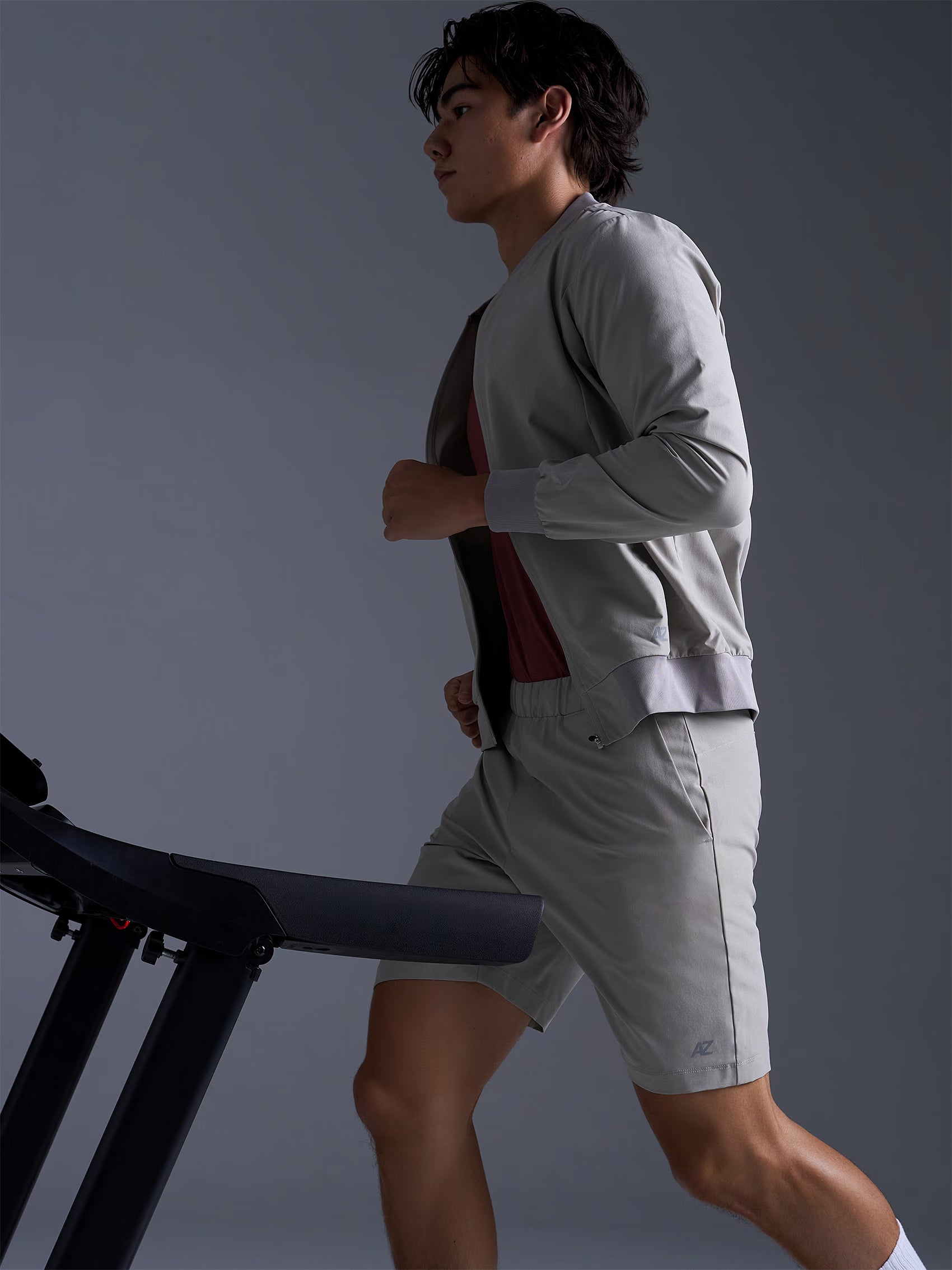 AIIZ Men's Quick Dry Stretch Active Bomber Jacket