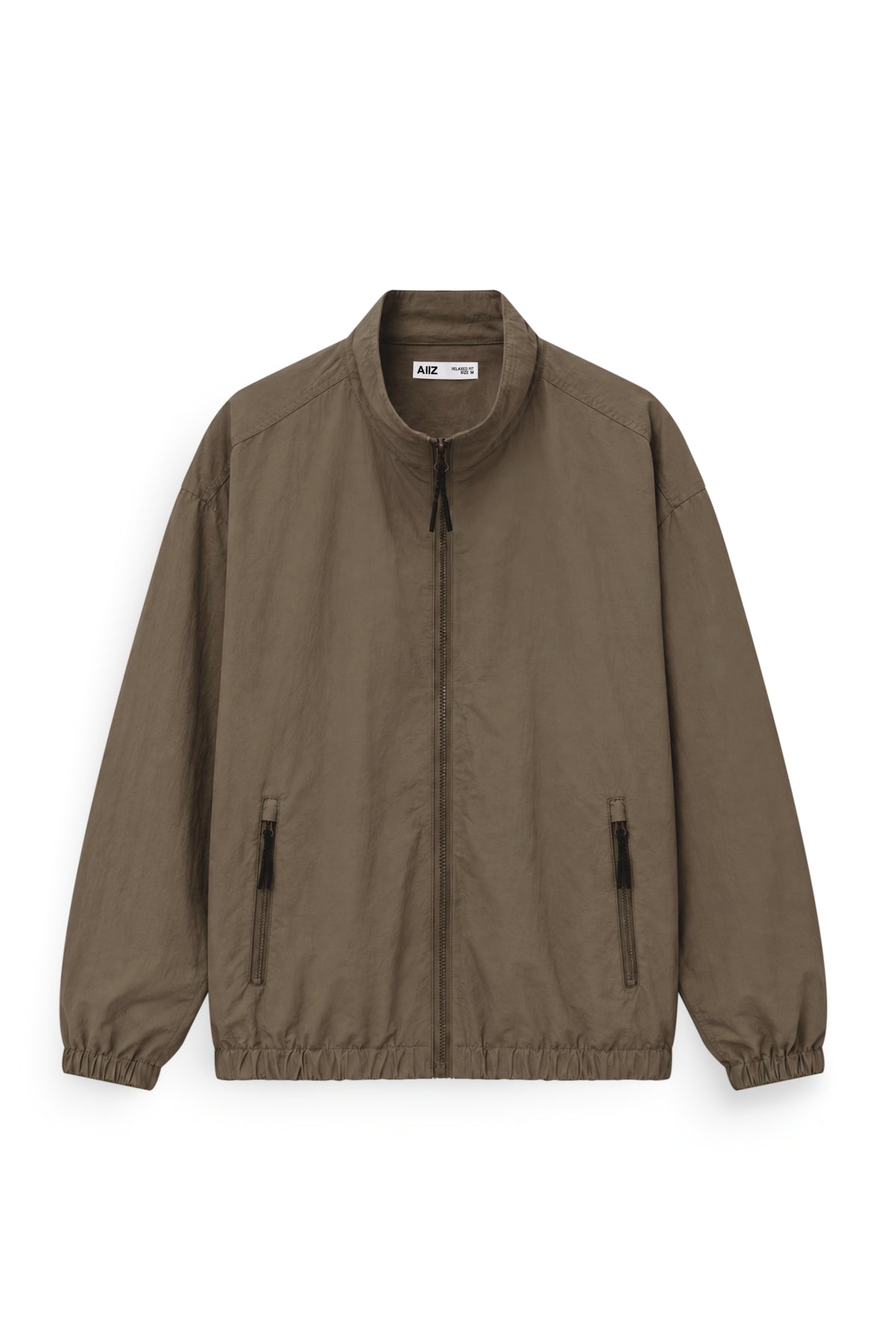 AIIZ Men's Windbreaker Jacket (Brown / S)