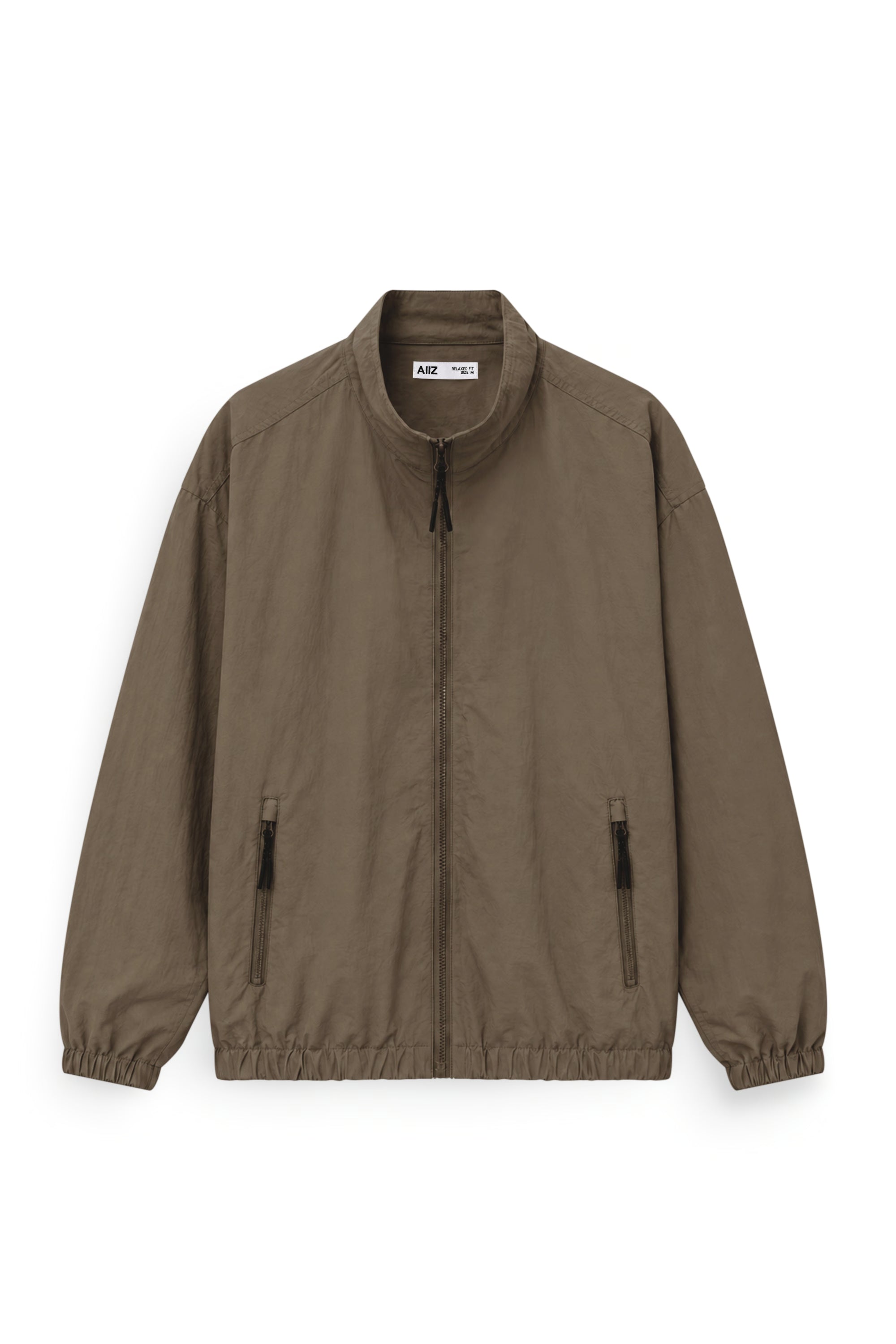 AIIZ Men's Windbreaker Jacket (Brown / S)