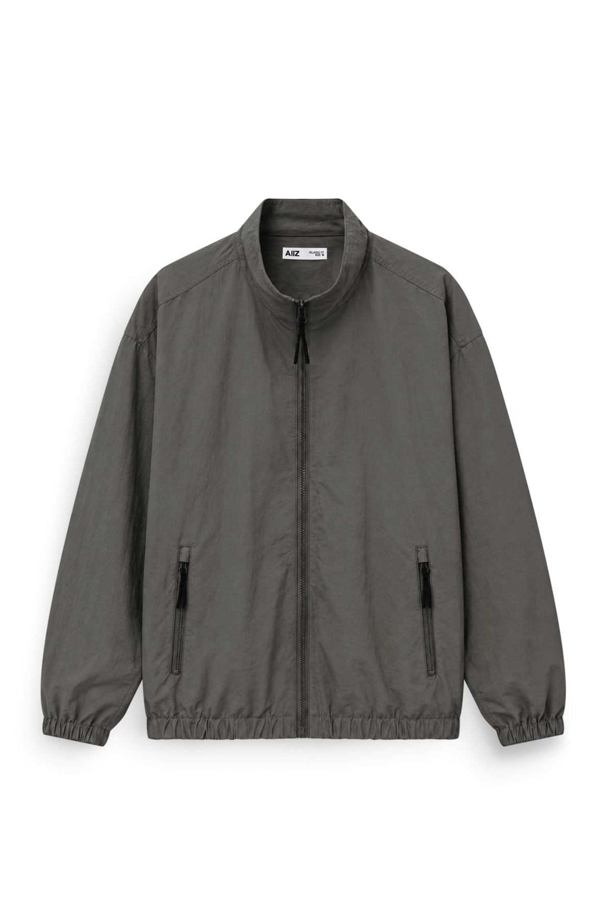 AIIZ Men's Windbreaker Jacket (Dark Grey / S)