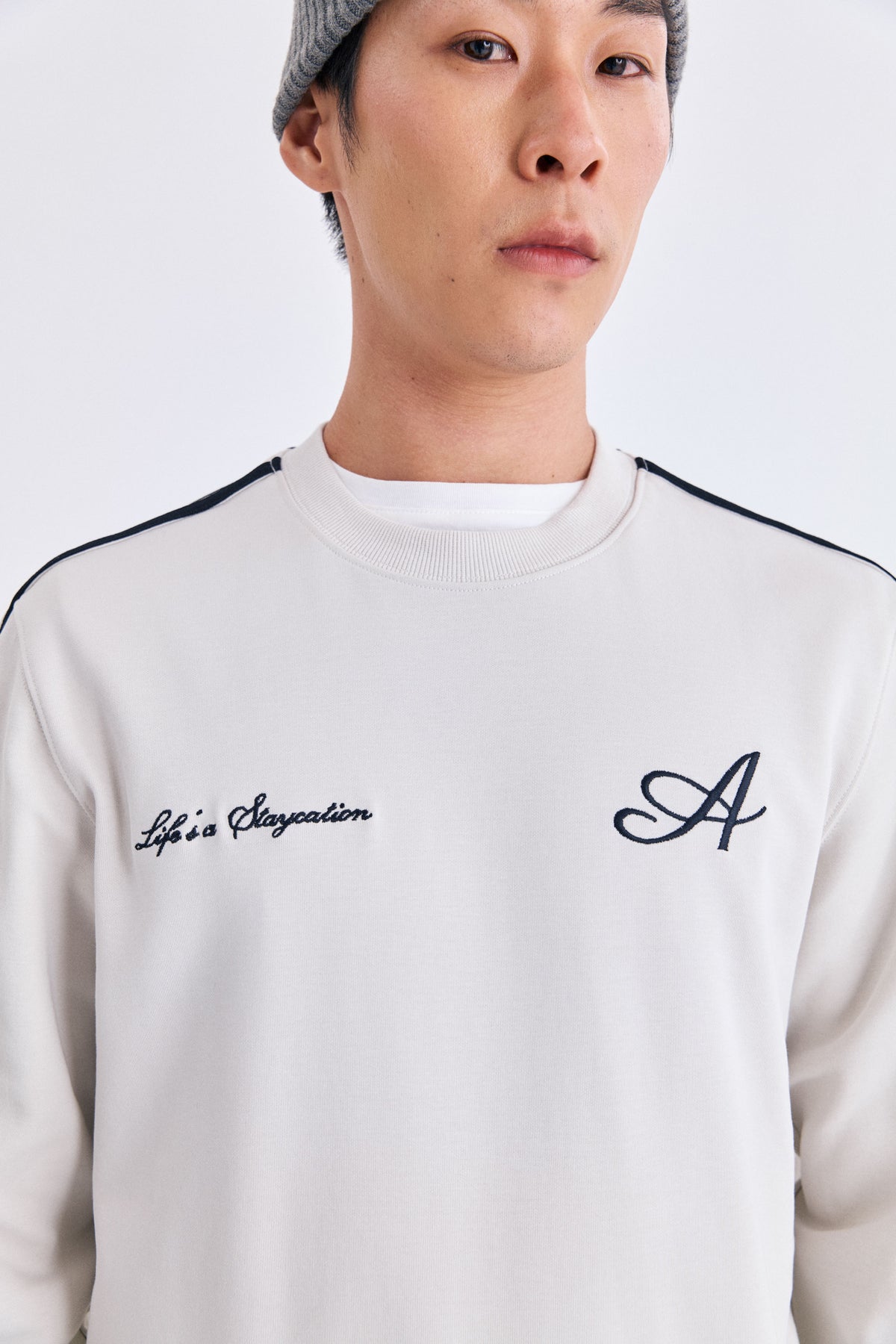 AIIZ Men's Embroidered Logo Sweatshirt