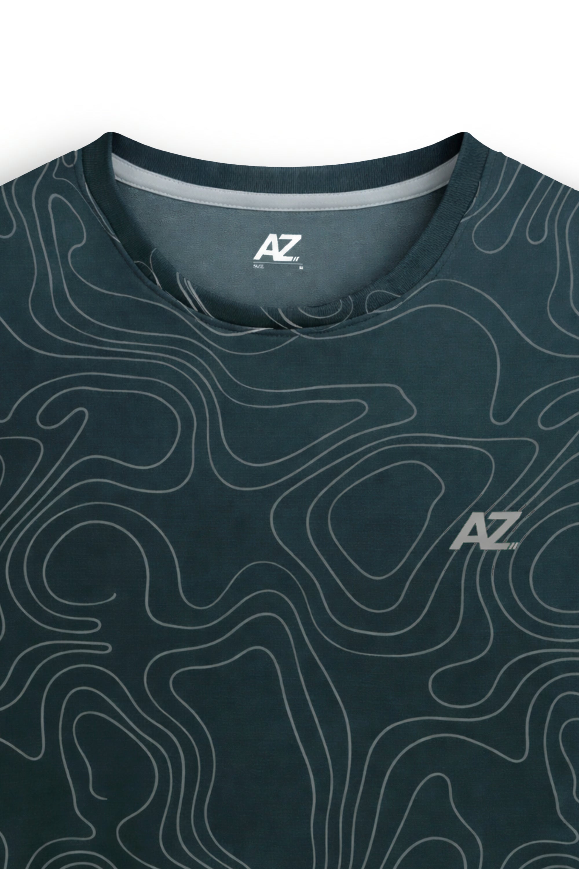 AIIZ Men's Quick Dry Active Printed T-Shirt